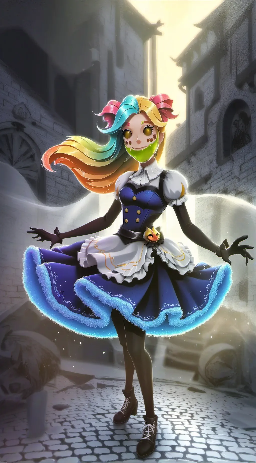 ai character: Akamy Sanu  background