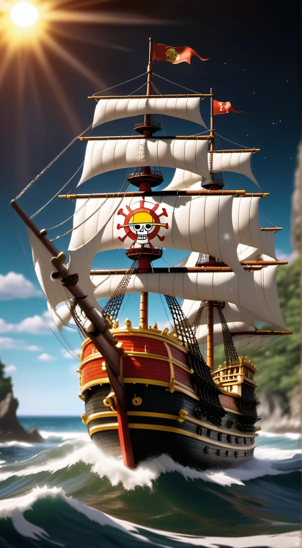 ai character: one piece background