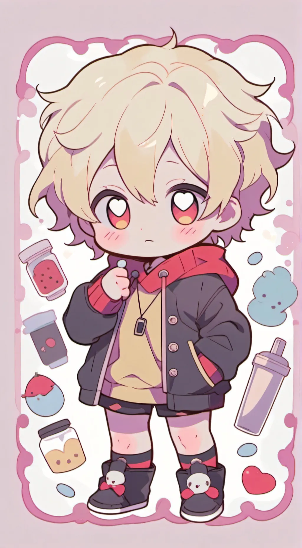 ai character: bakugo background