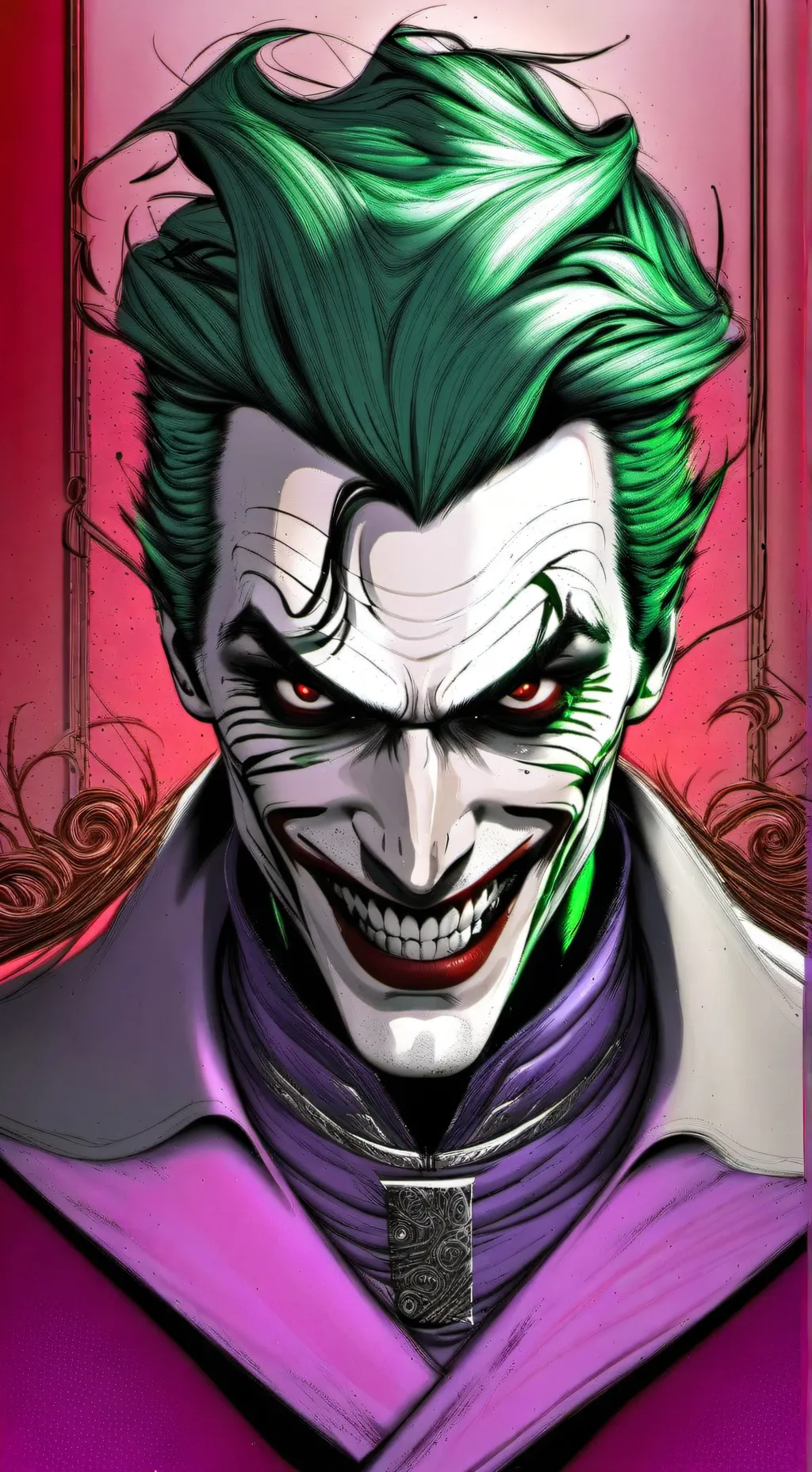 ai character: The Joker  background