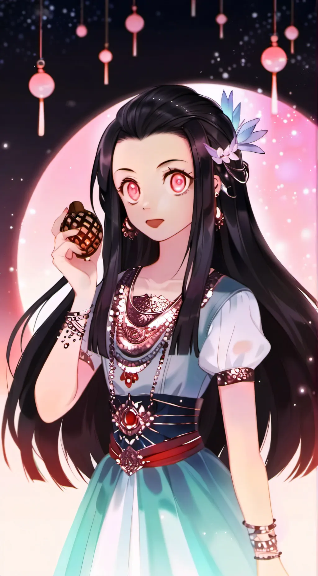 ai character: nezuko background