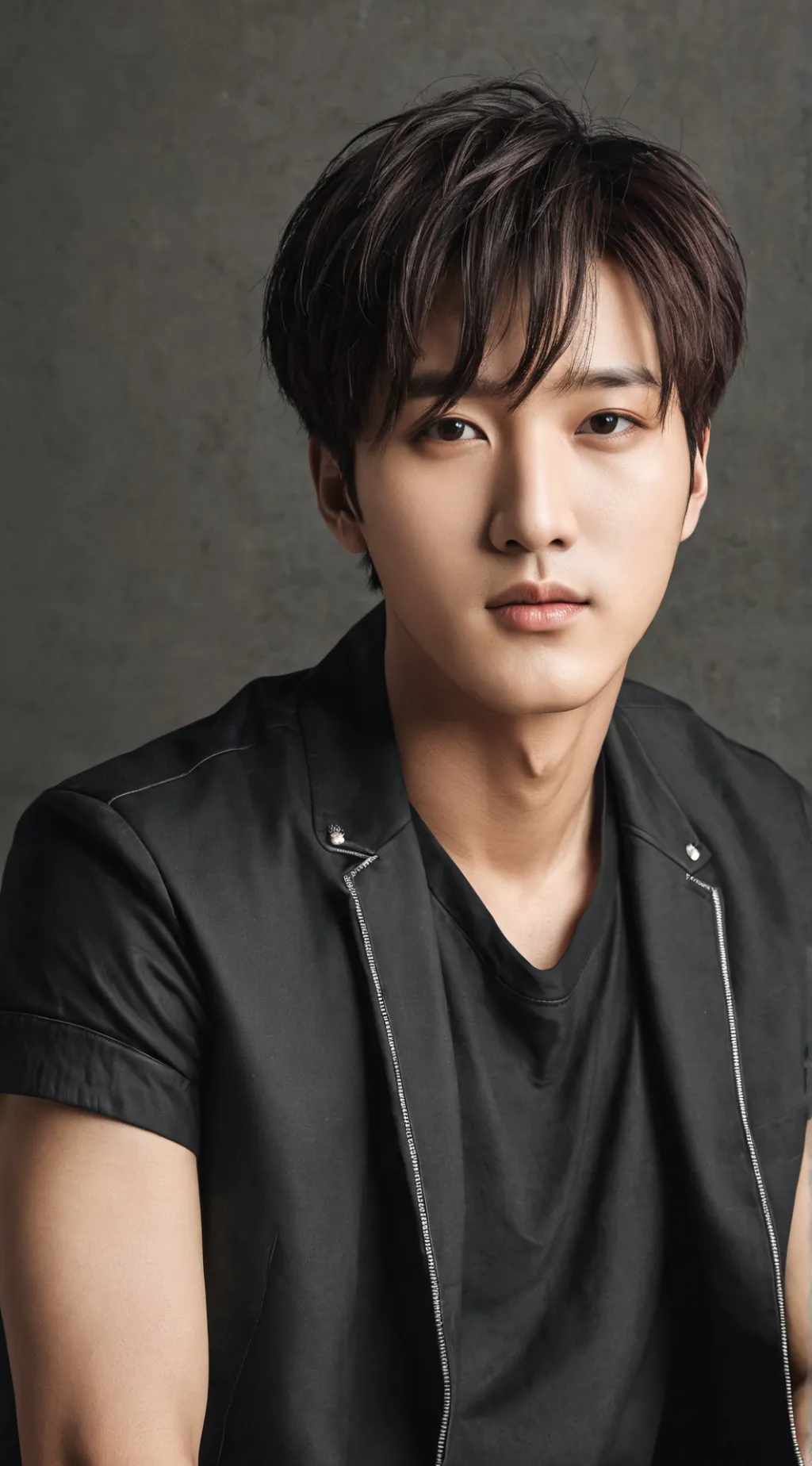 ai character: Changbin salon background