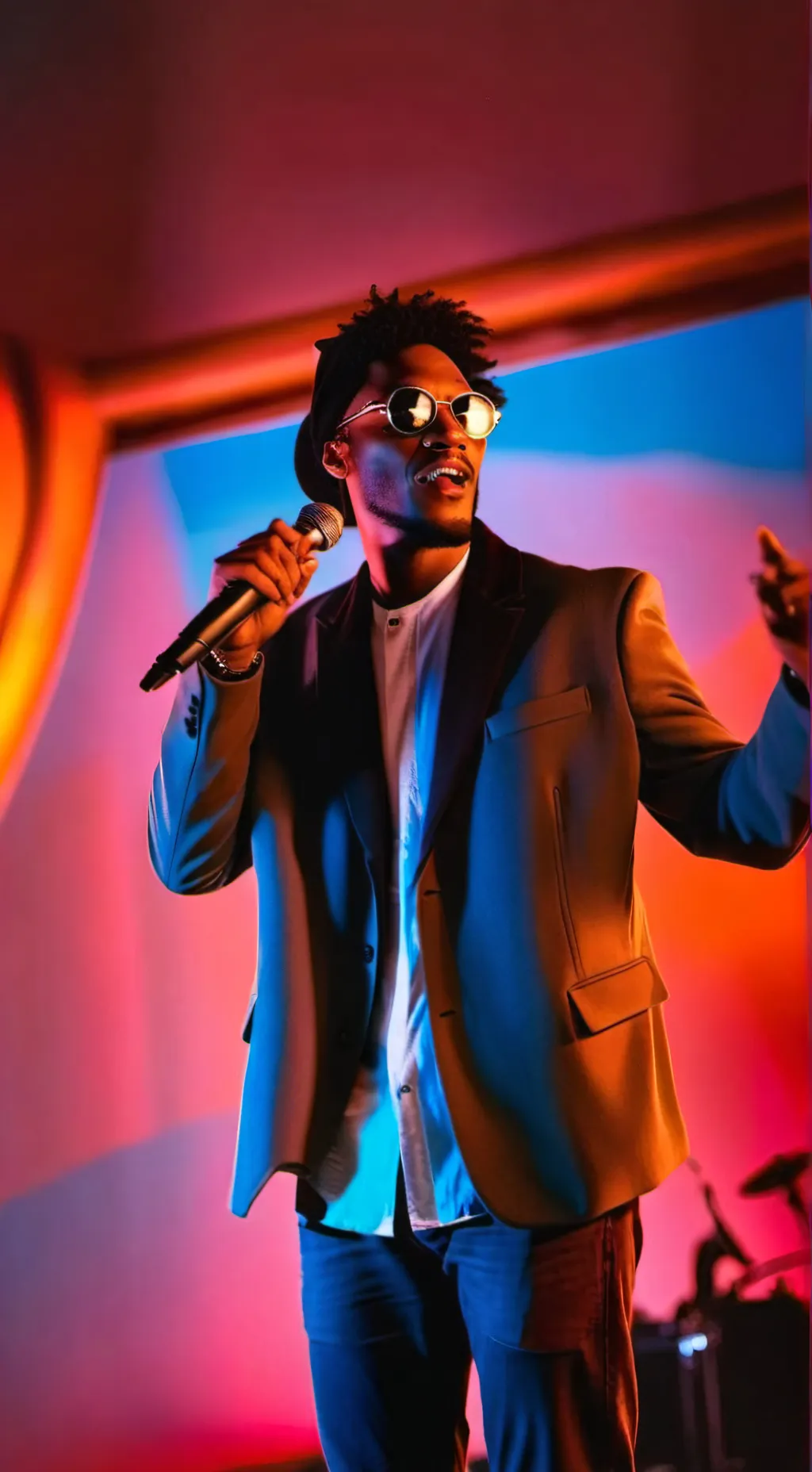 ai character: Cantante  background