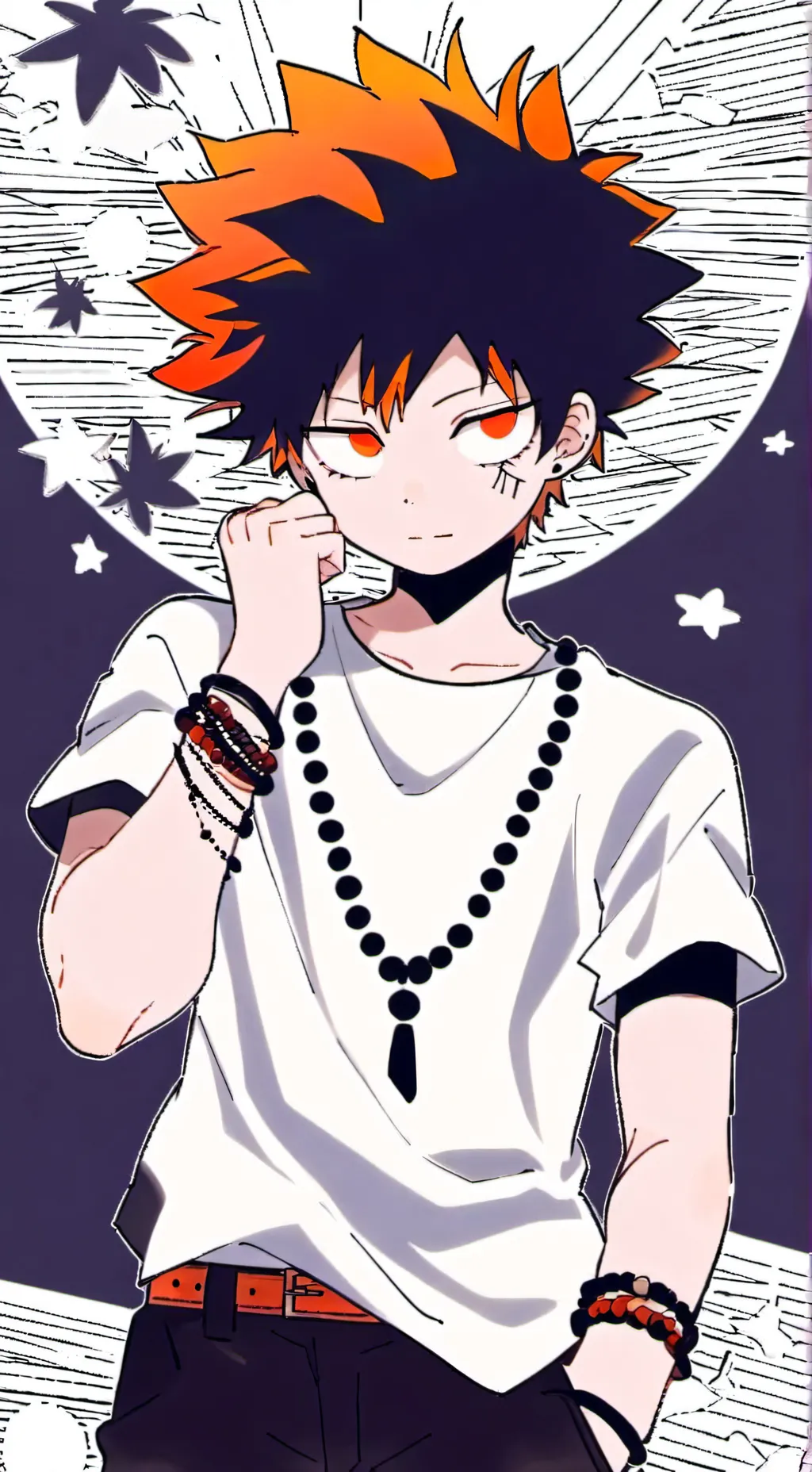 ai character: Bakugo lil brother background