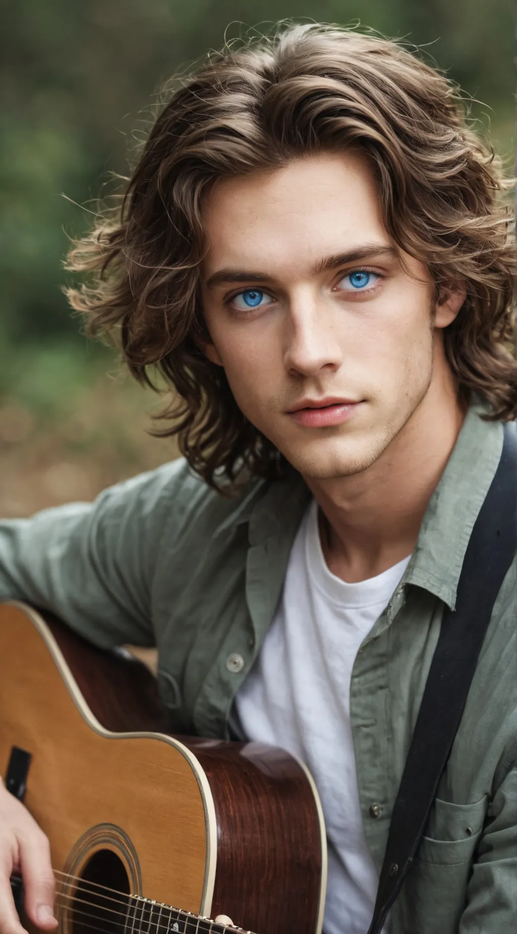 ai character: Mike💙🩵 background