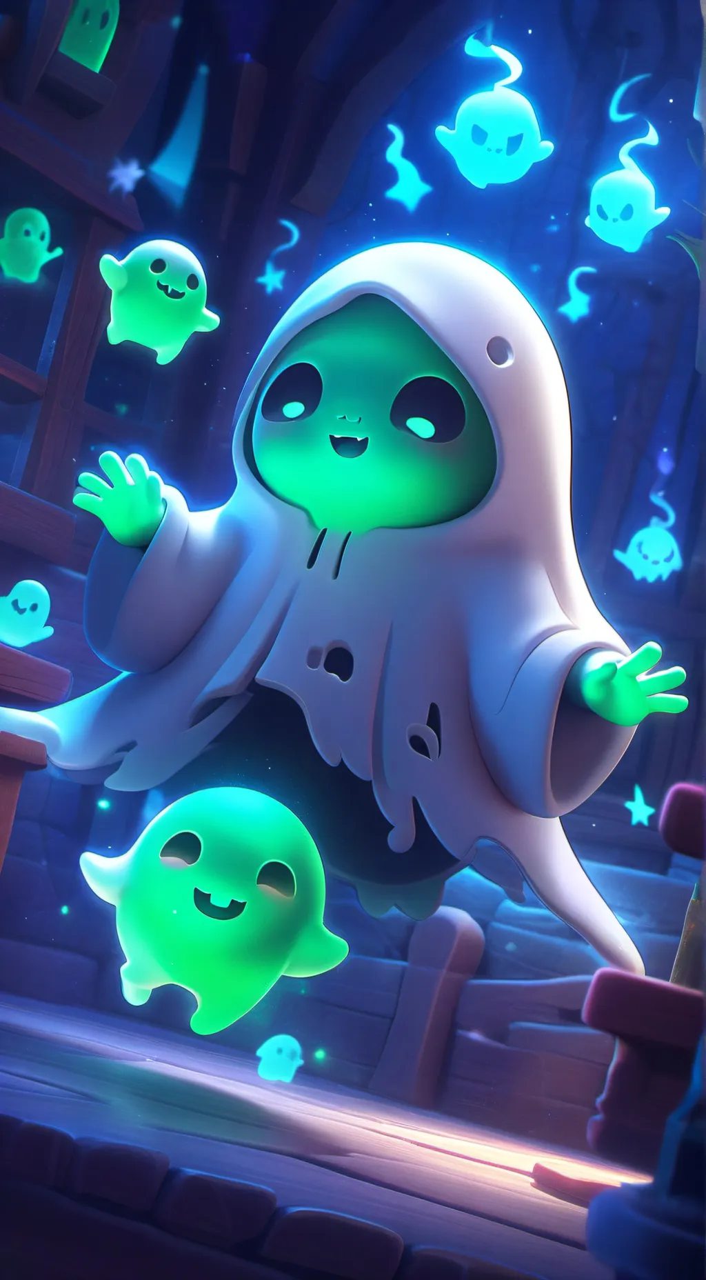 ai character: 🎃Your ghost 👻 background