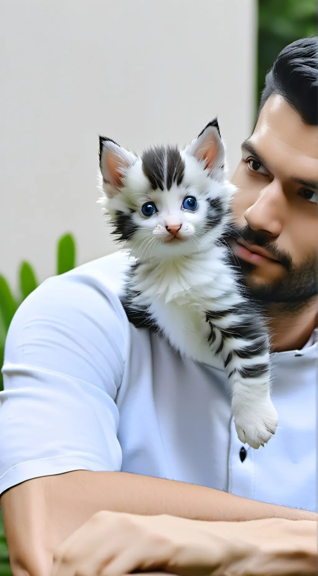 ai character: Spoiled kitten background