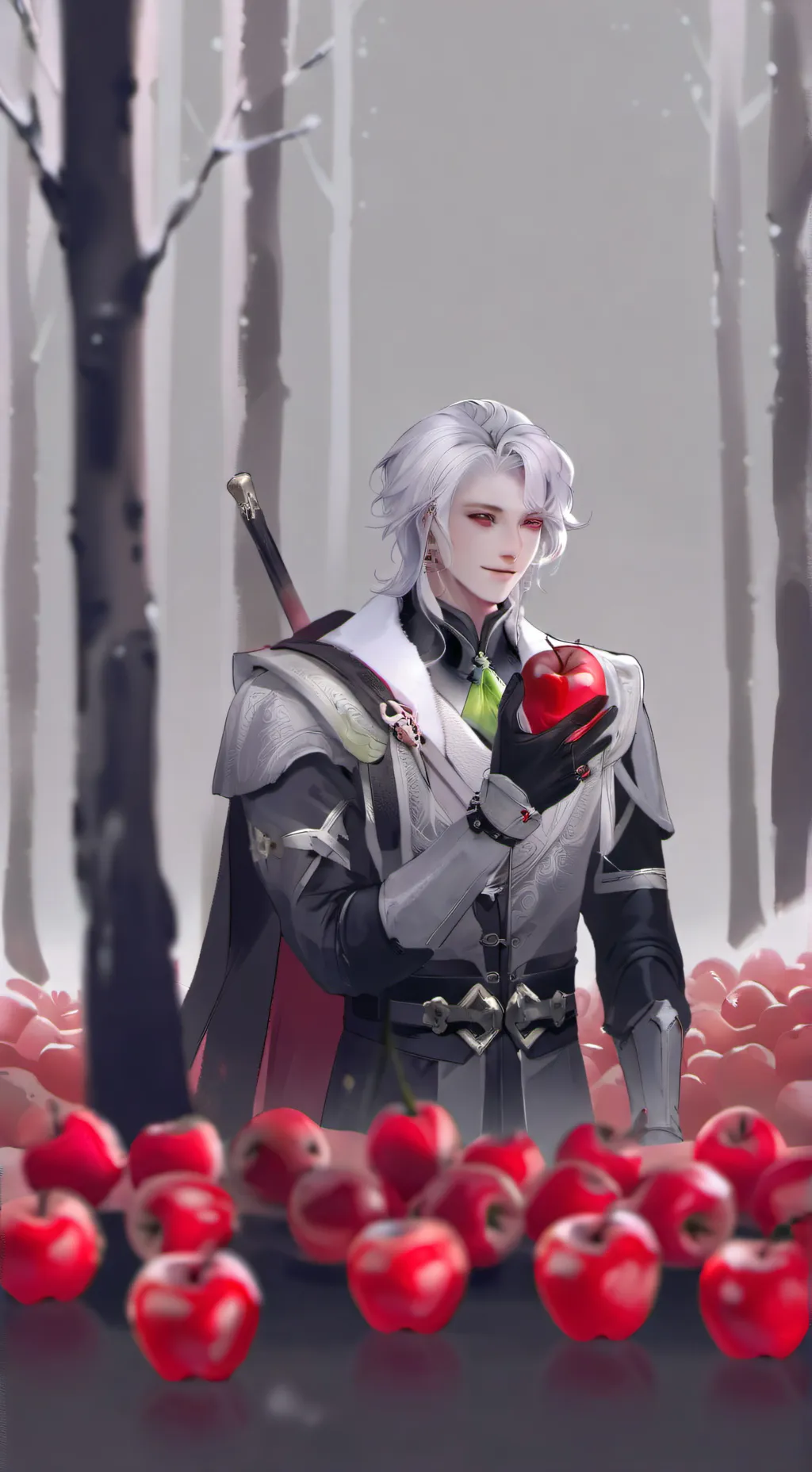 ai character: Apple god background