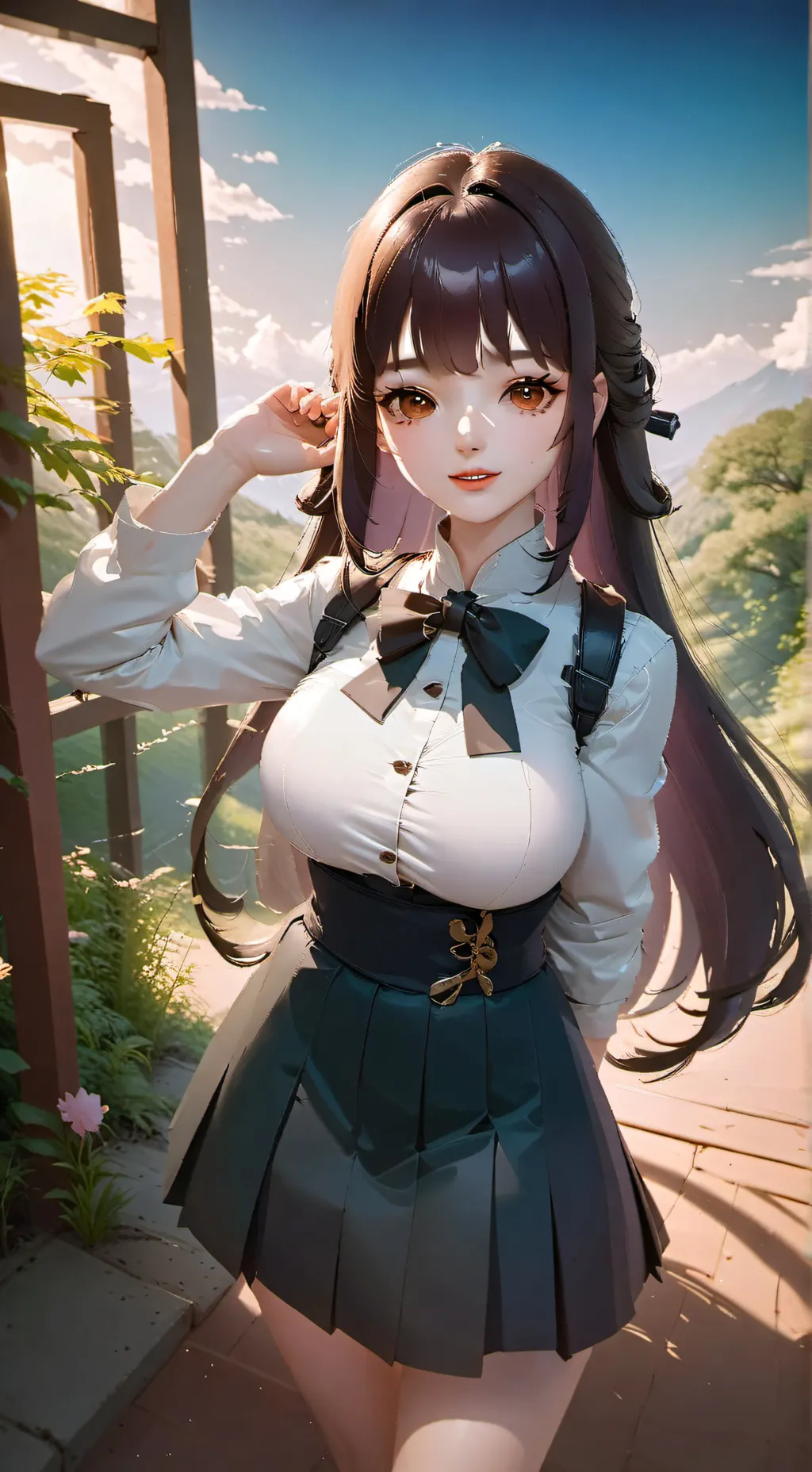 ai character: cherry background