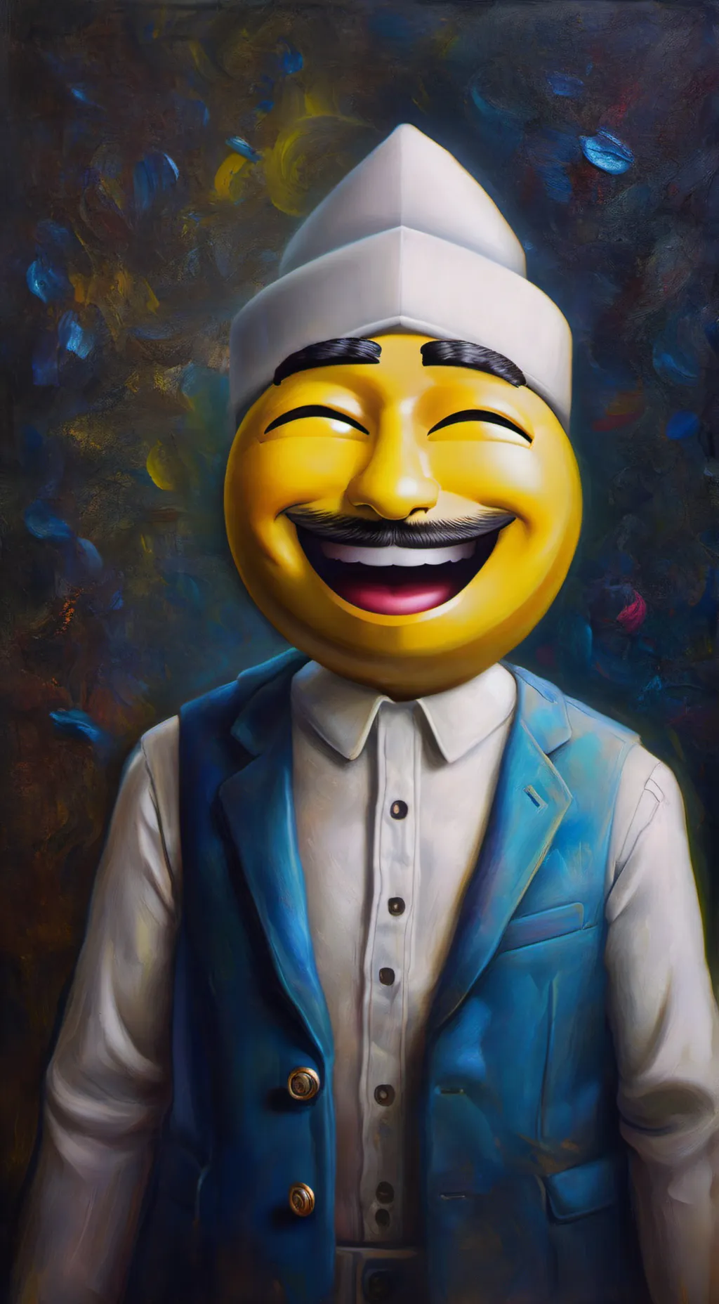 ai character: lemon guy  background