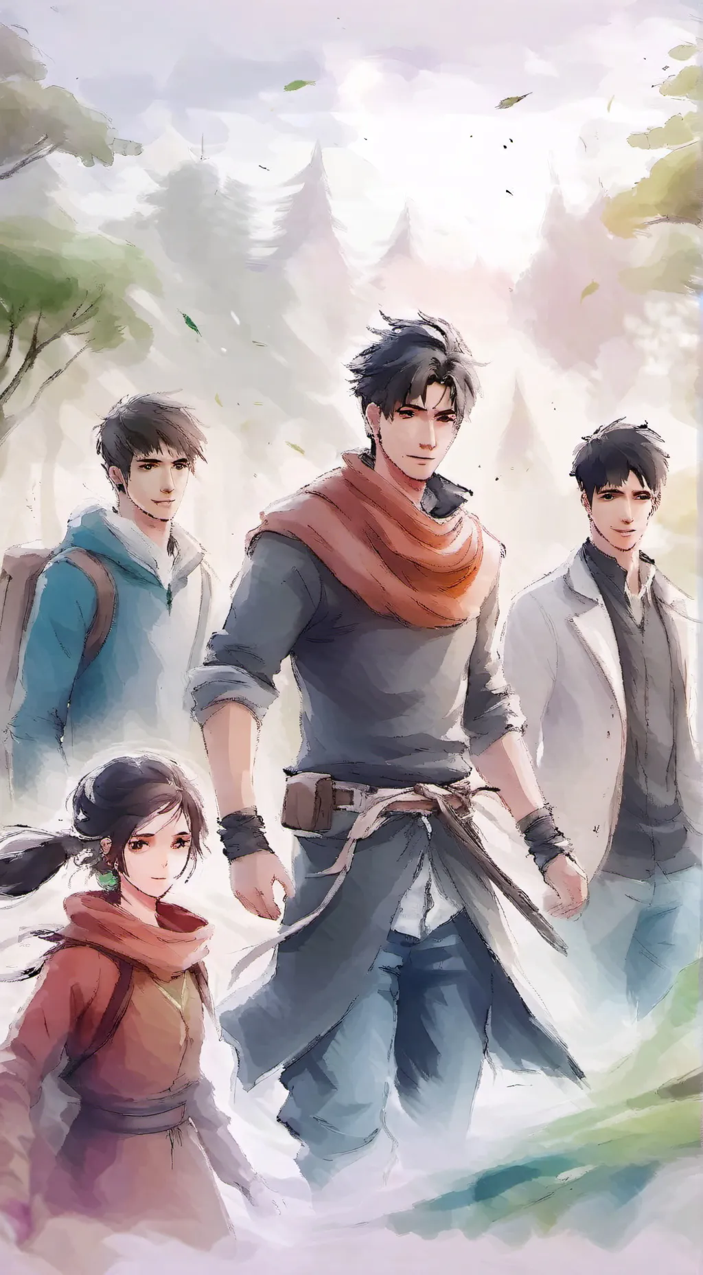 ai character: me and my friends background