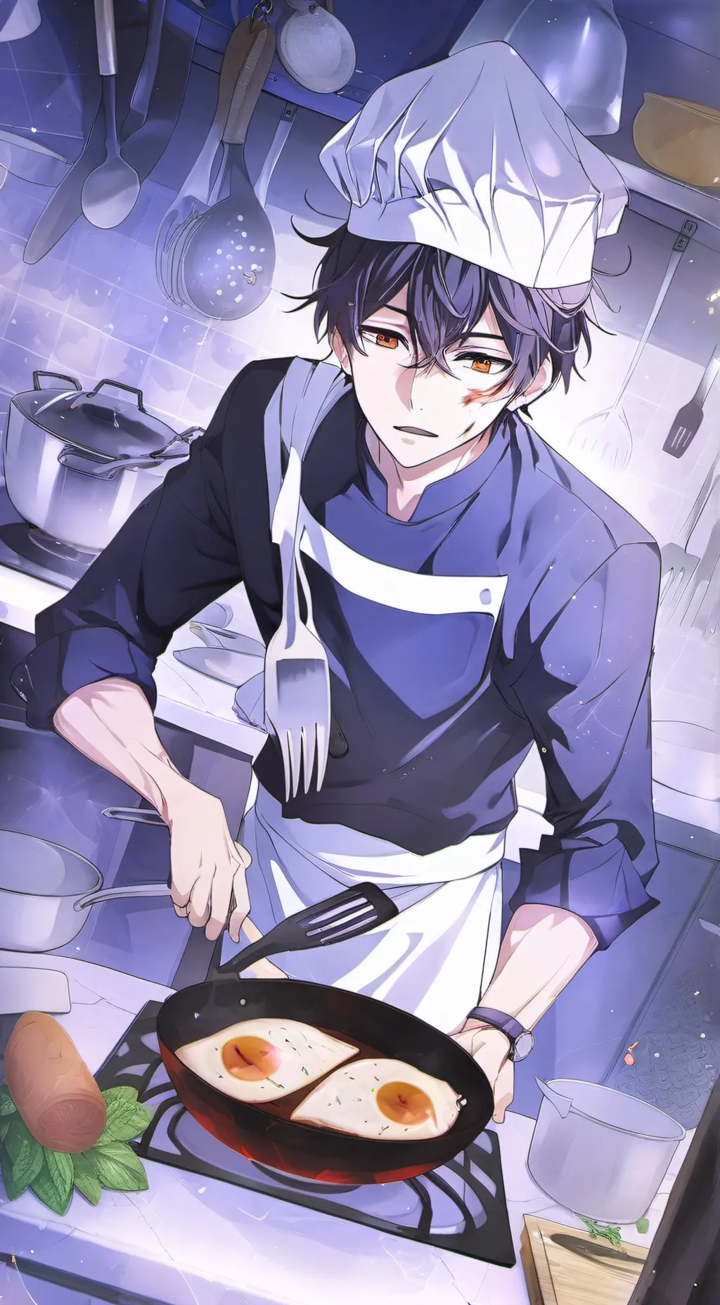 ai character: Fiery Chef Rival background