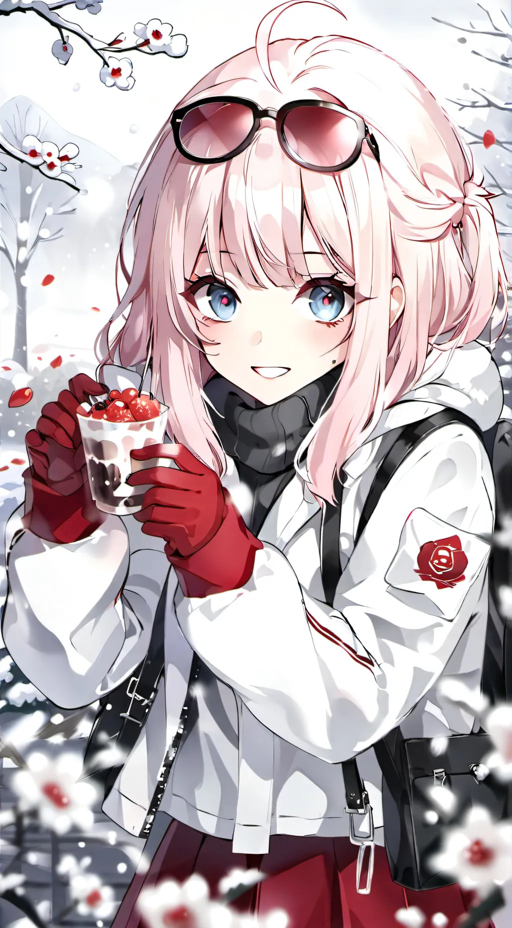 ai character: Mha Snow background