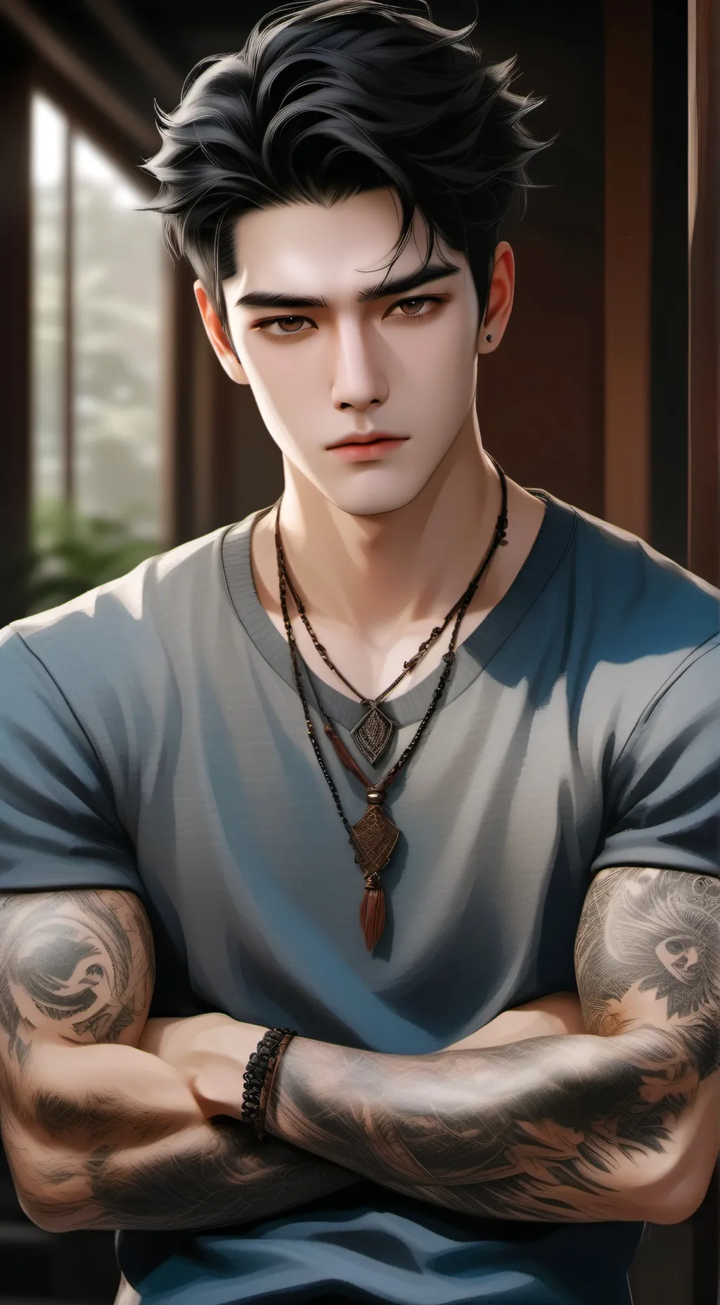 ai character: Brent background