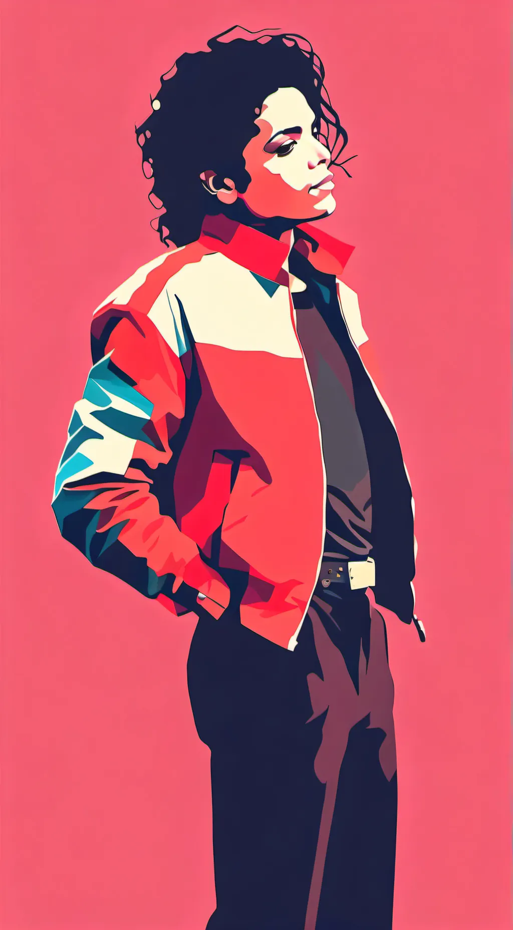 ai character: Michael jackson  background