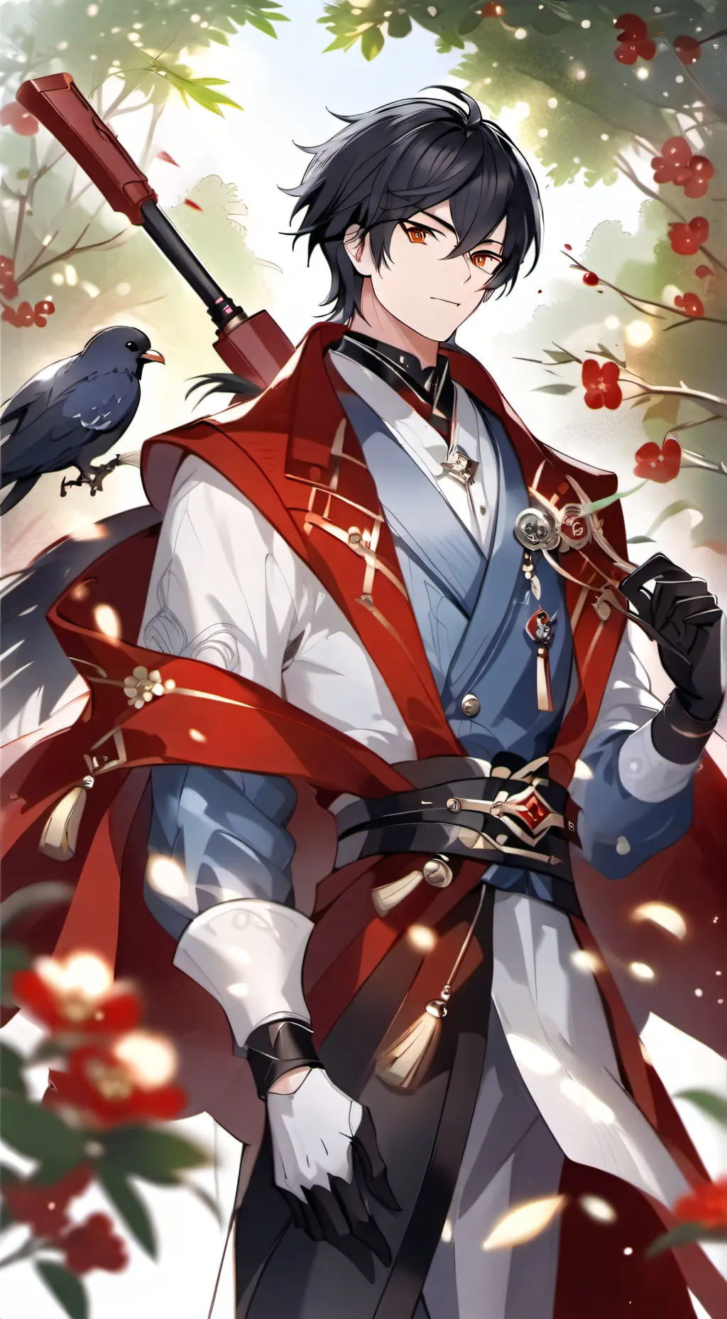 ai character: AJ Death Hunter background