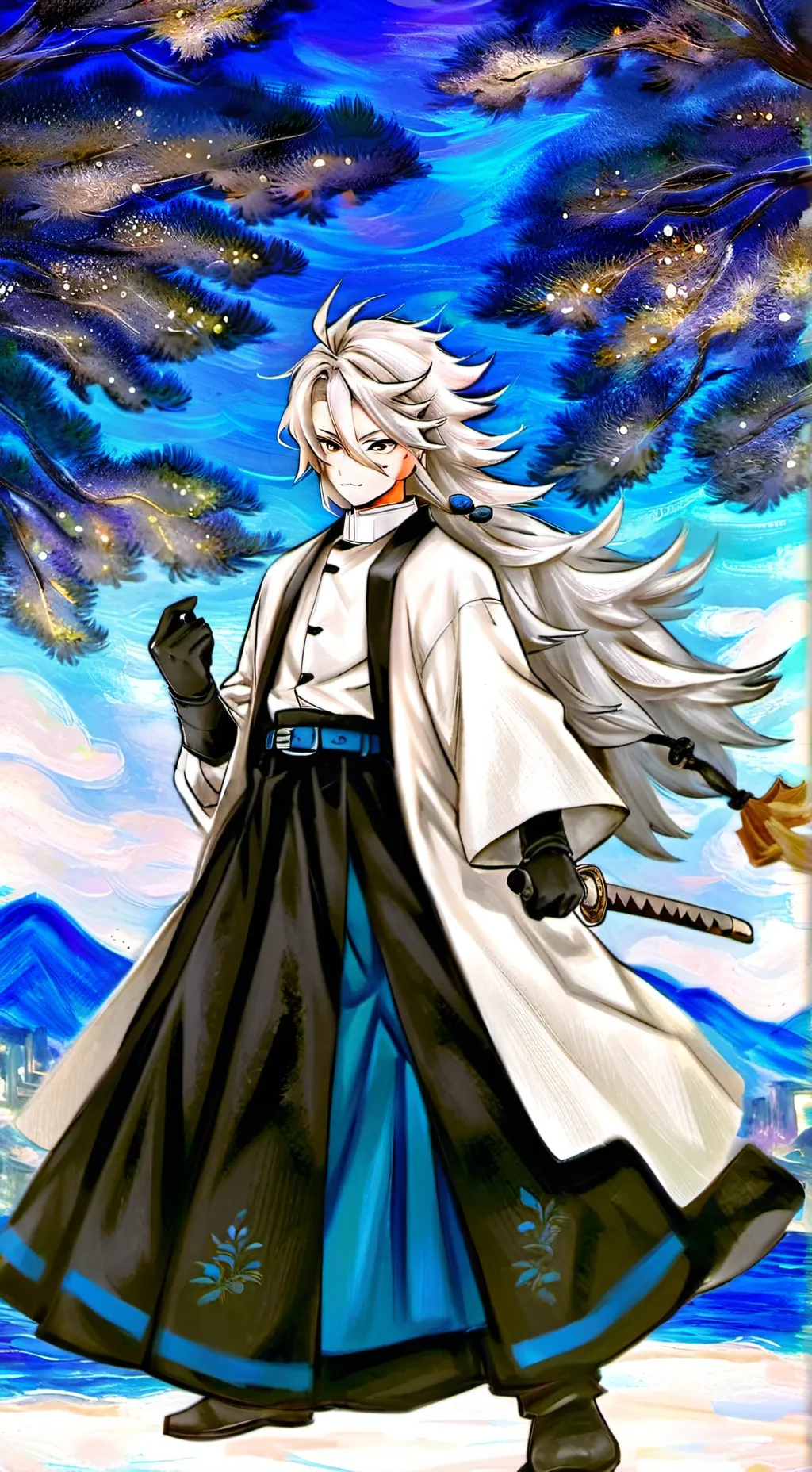ai character: (Hashira meeting) background
