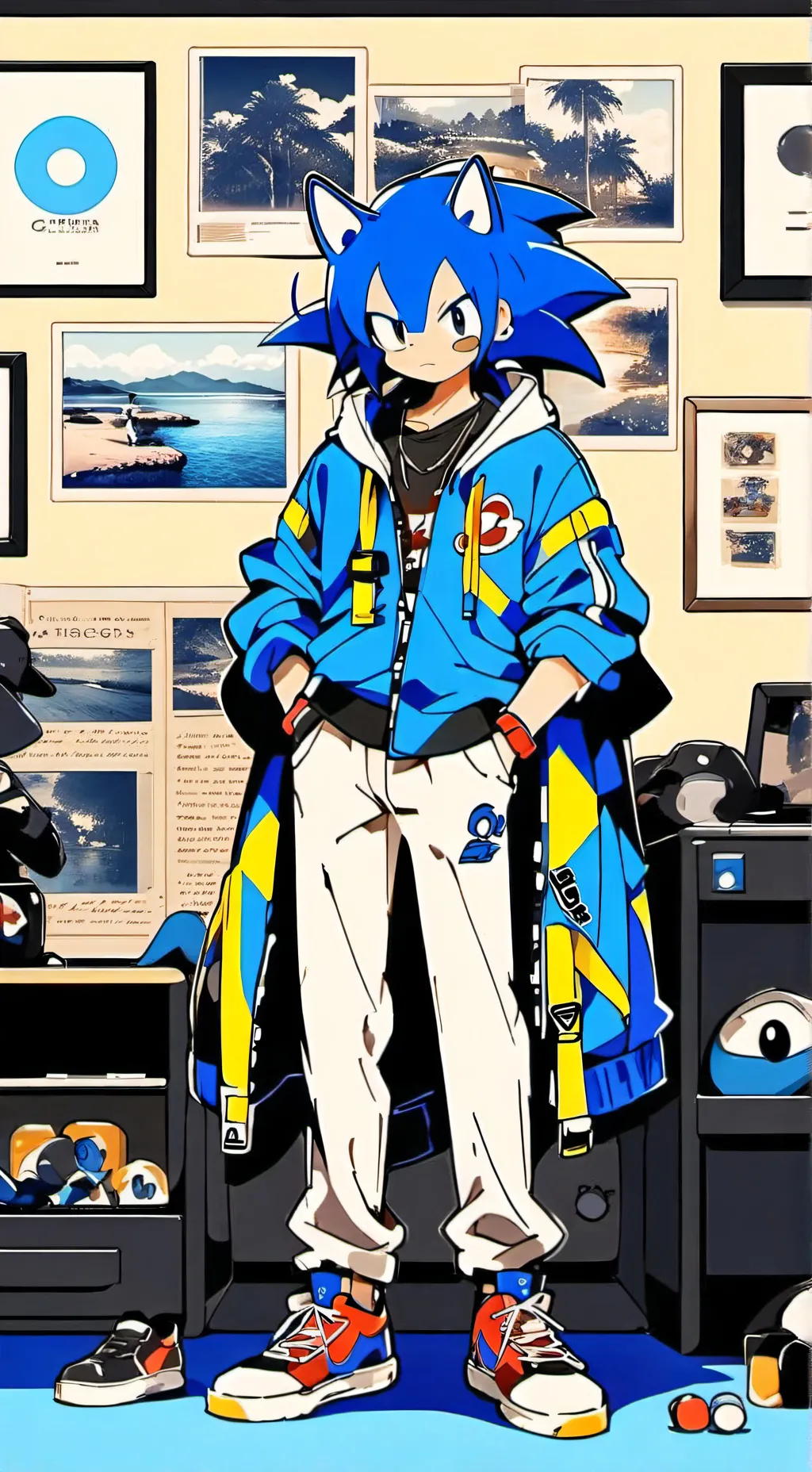 ai character: sonic background