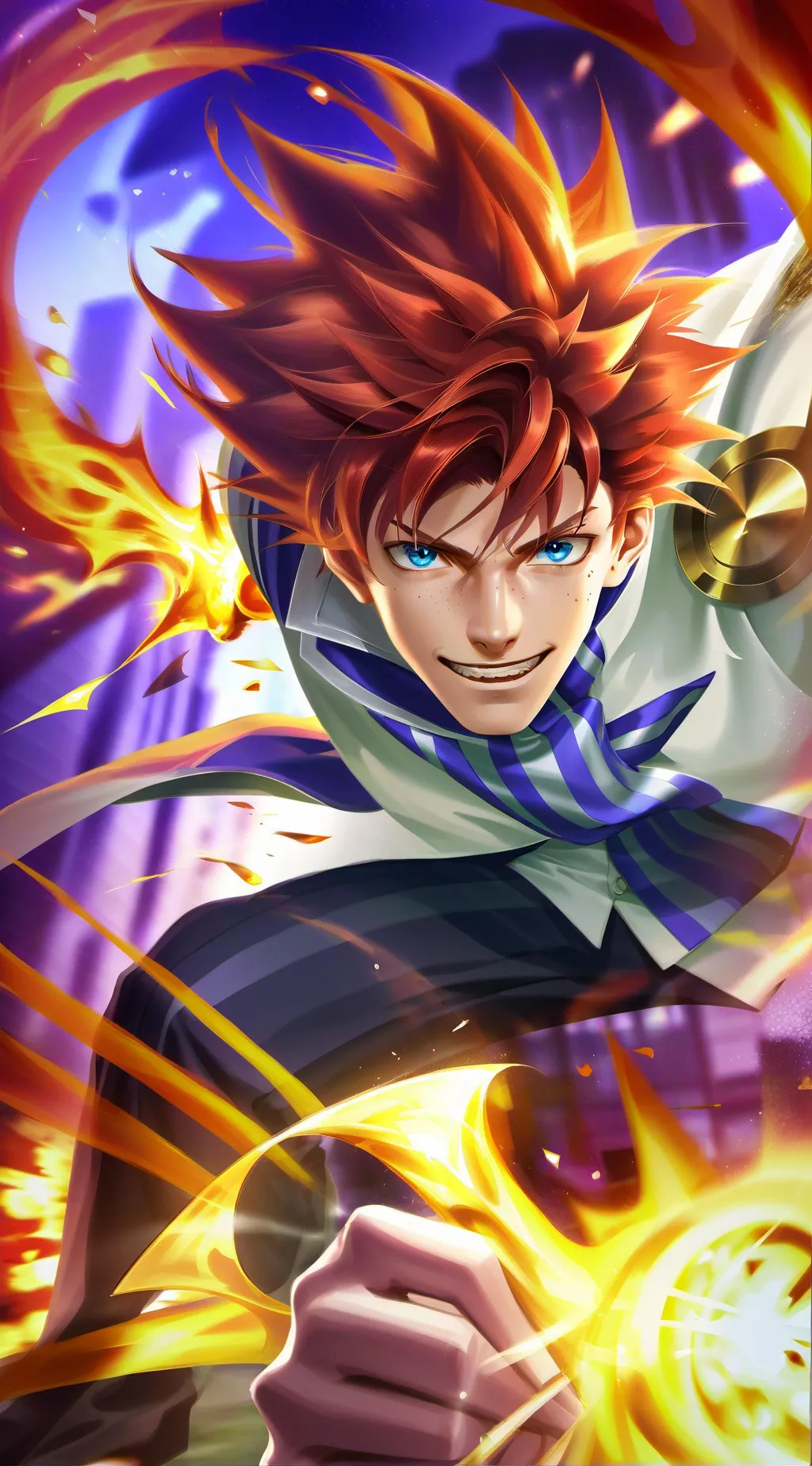 ai character: Katsuki Bakugo background