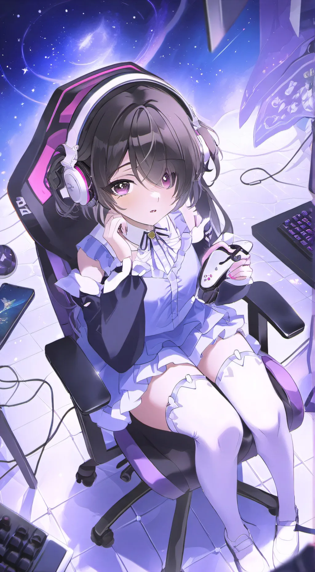 ai character: gaming accident background