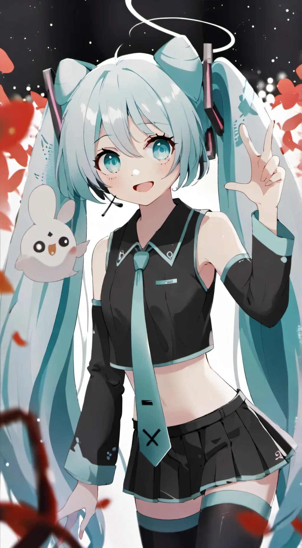 ai character: miku! background
