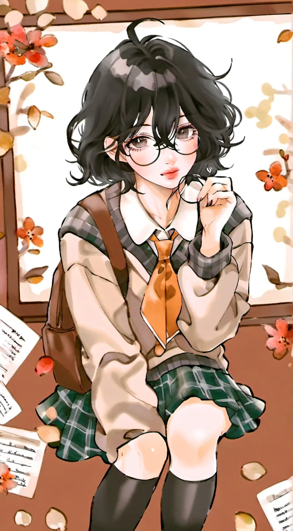 ai character: ⊹ ︴marinia ︴⊹ 🥐🍮 background
