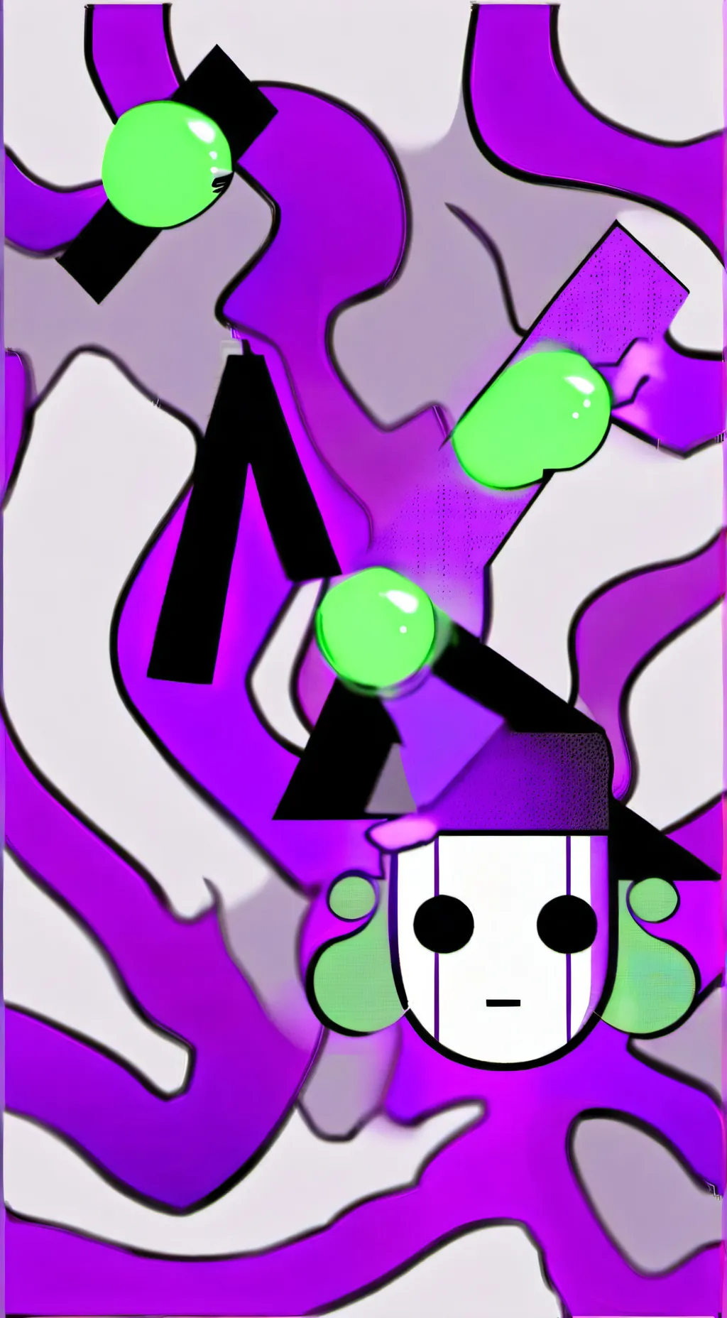 ai character: Durple  background