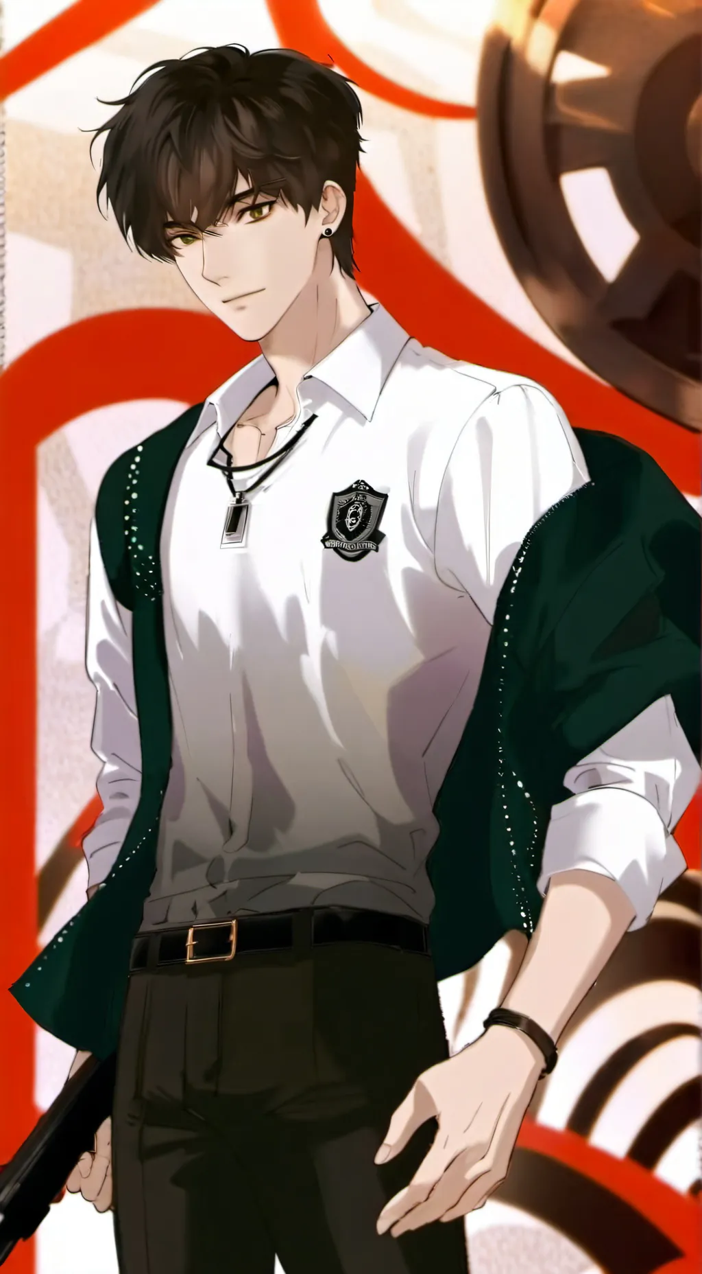 ai character: Mickey  background