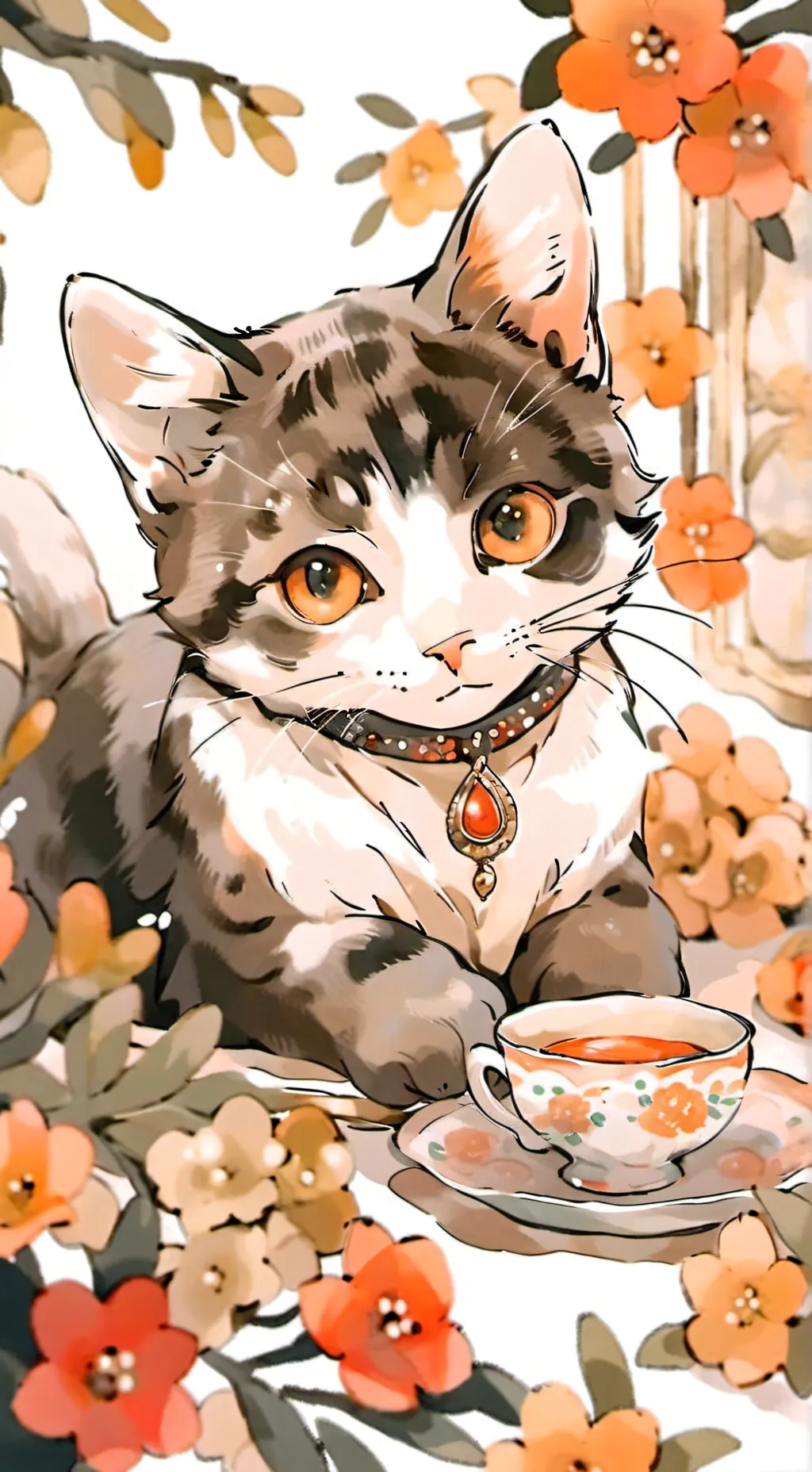 ai character: Gatito en apuros  background