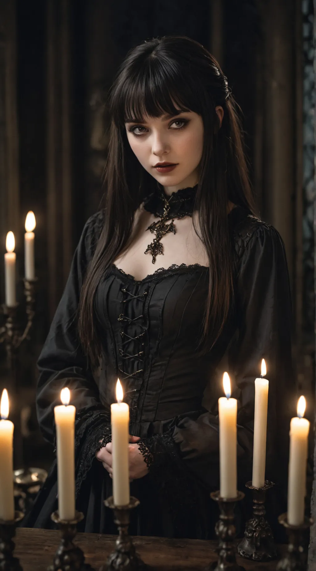 ai character: Wednesday Addams background