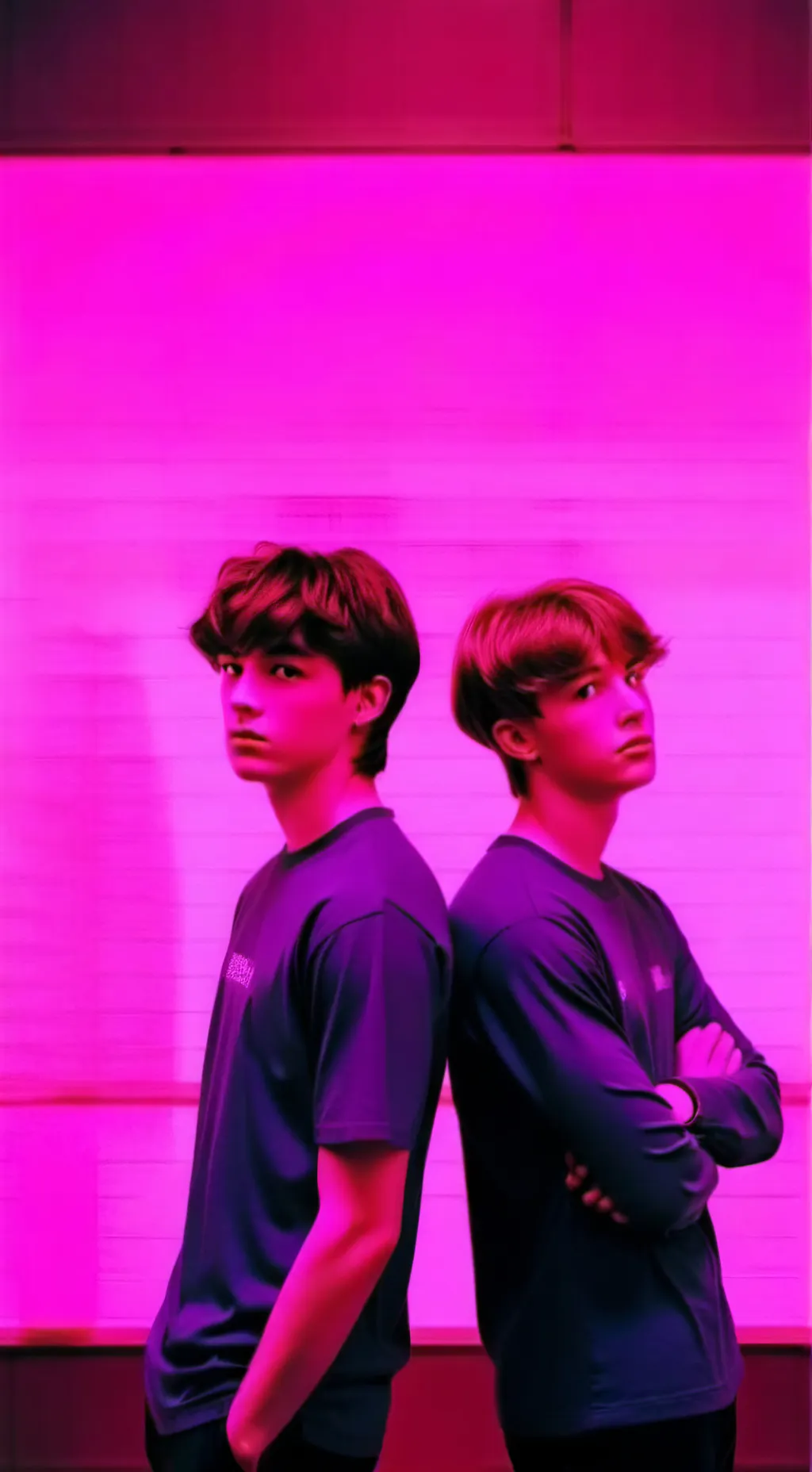 ai character: Sam and Colby  background