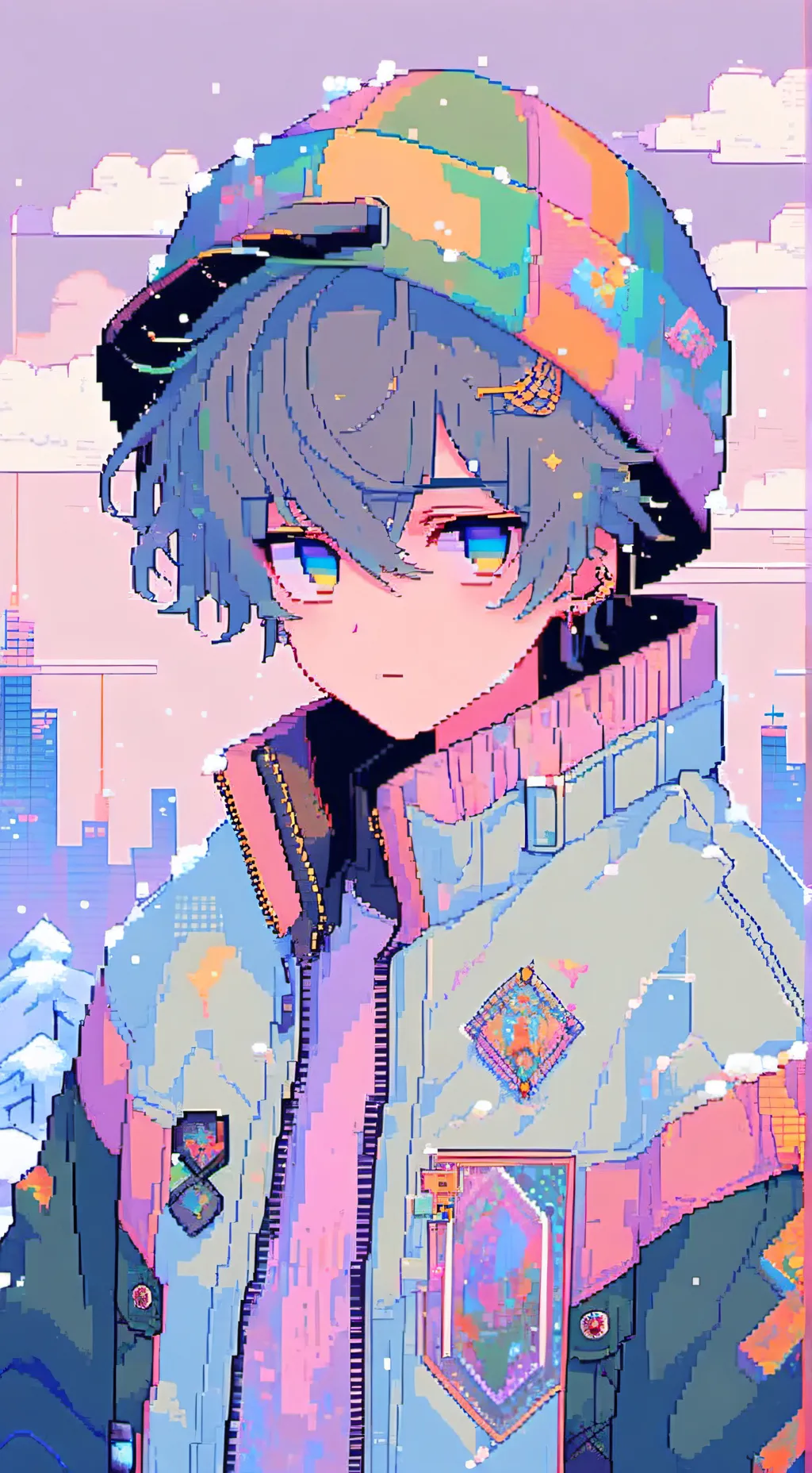 ai character: Ash  background