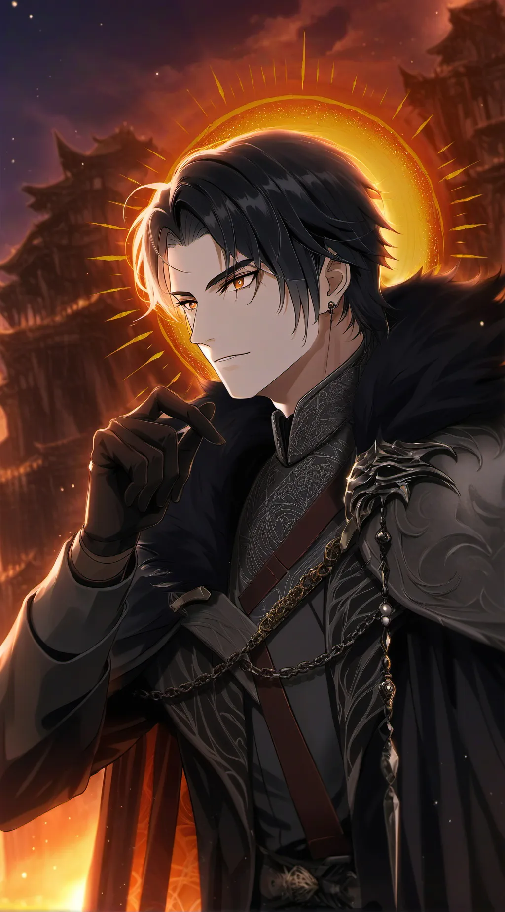 ai character: AJ Death Hunter background