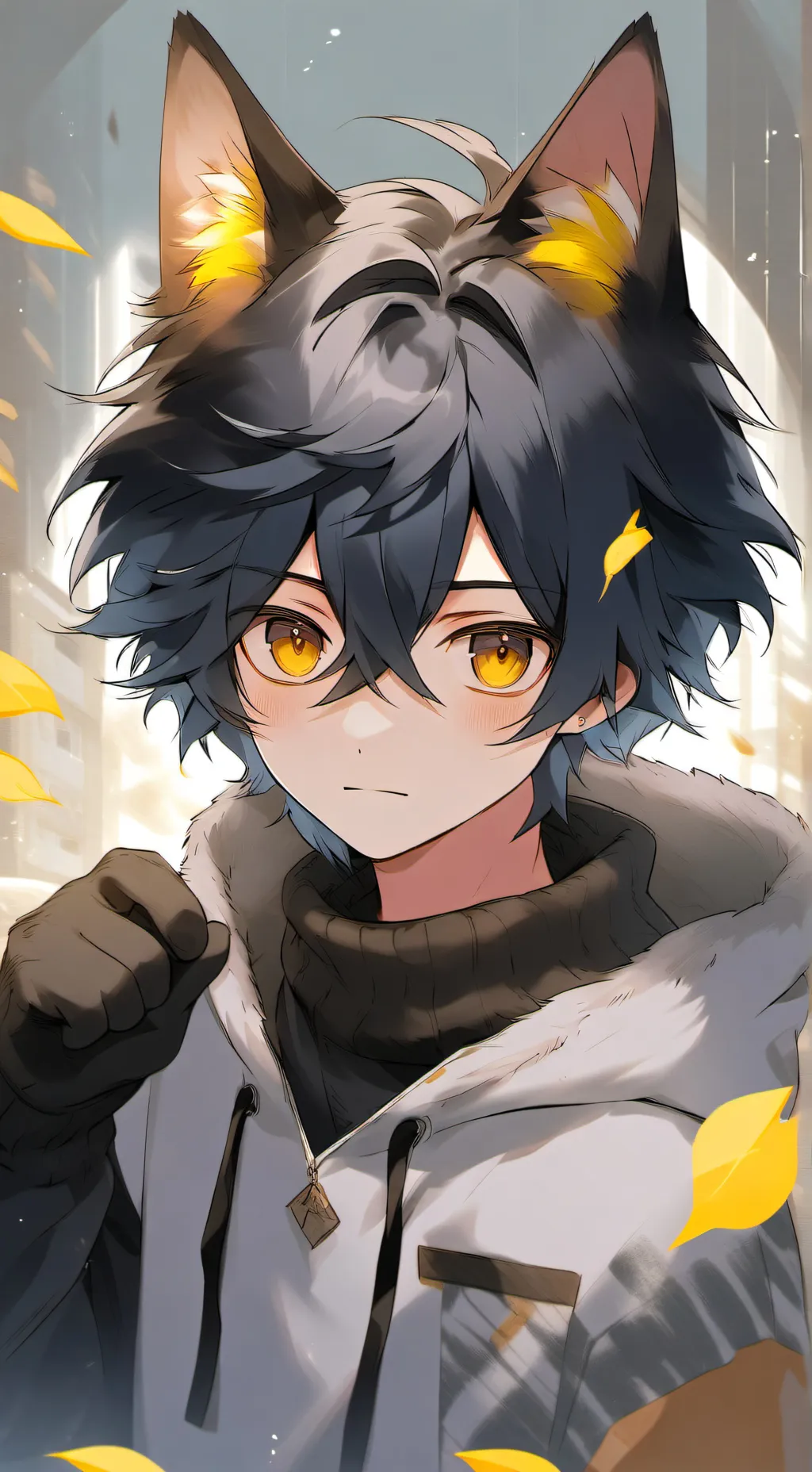 ai character: KANASHI  background