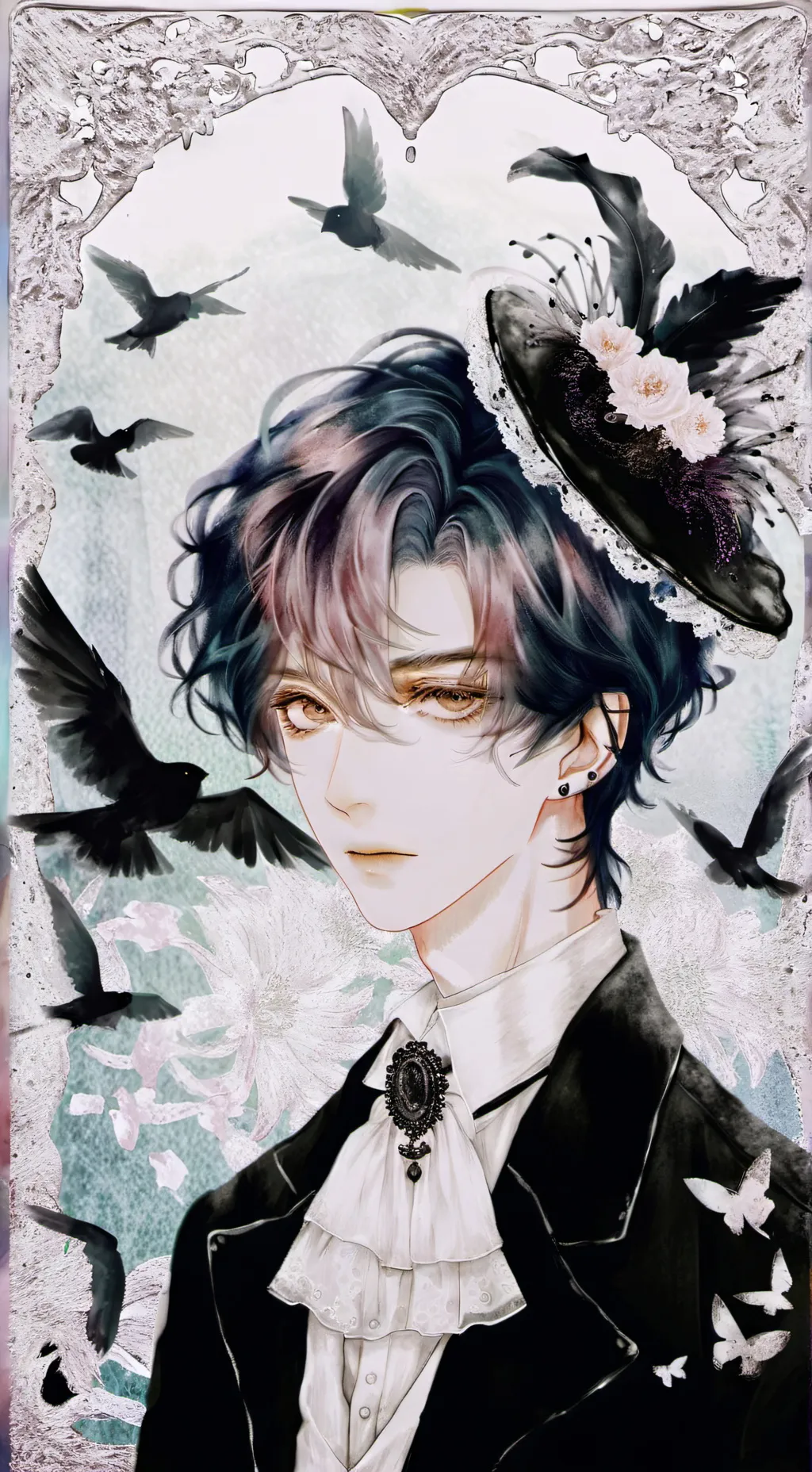 ai character: text repeater background