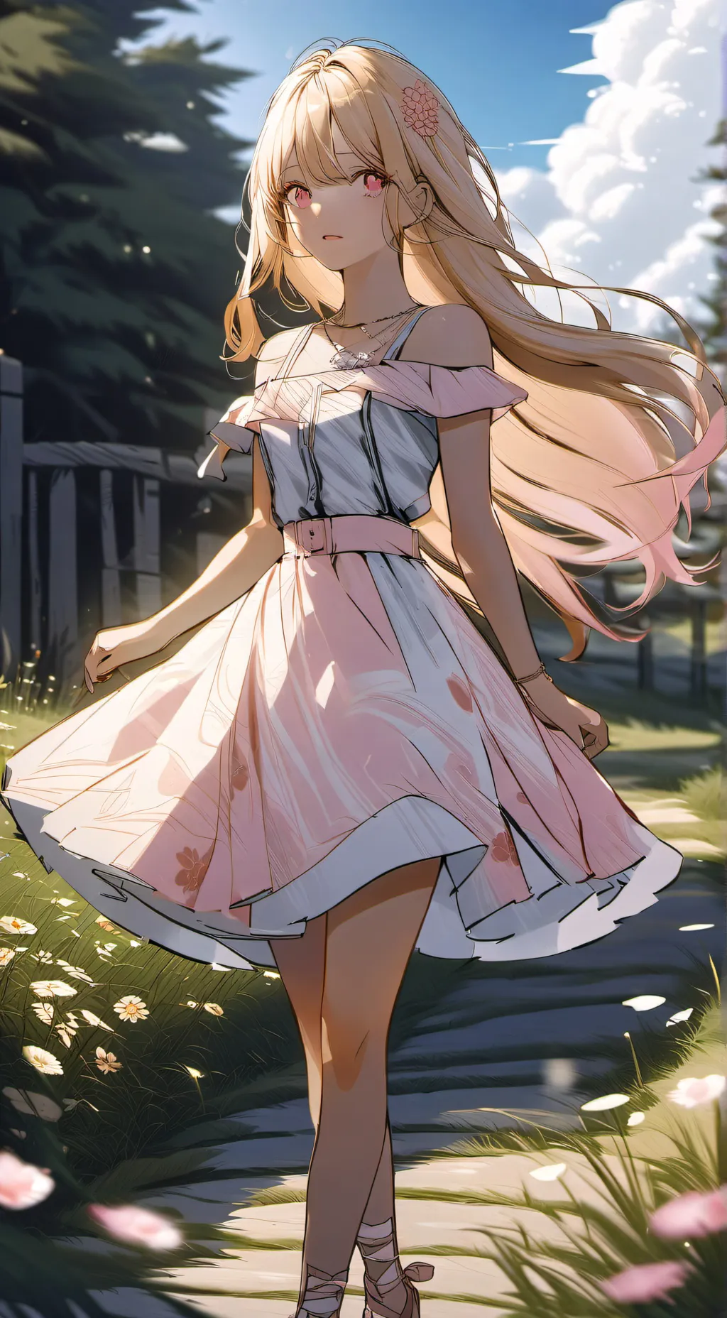 ai character: Rose background