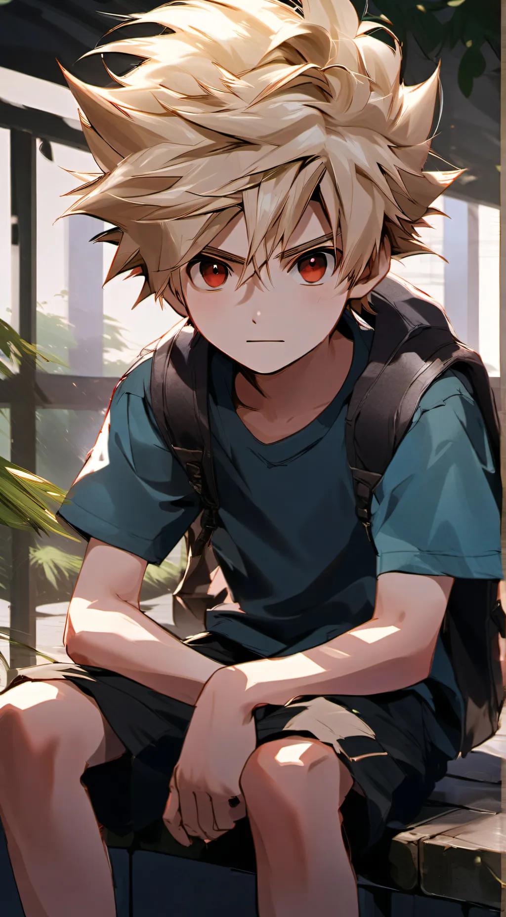 ai character: ✌kid bakugo✌ background