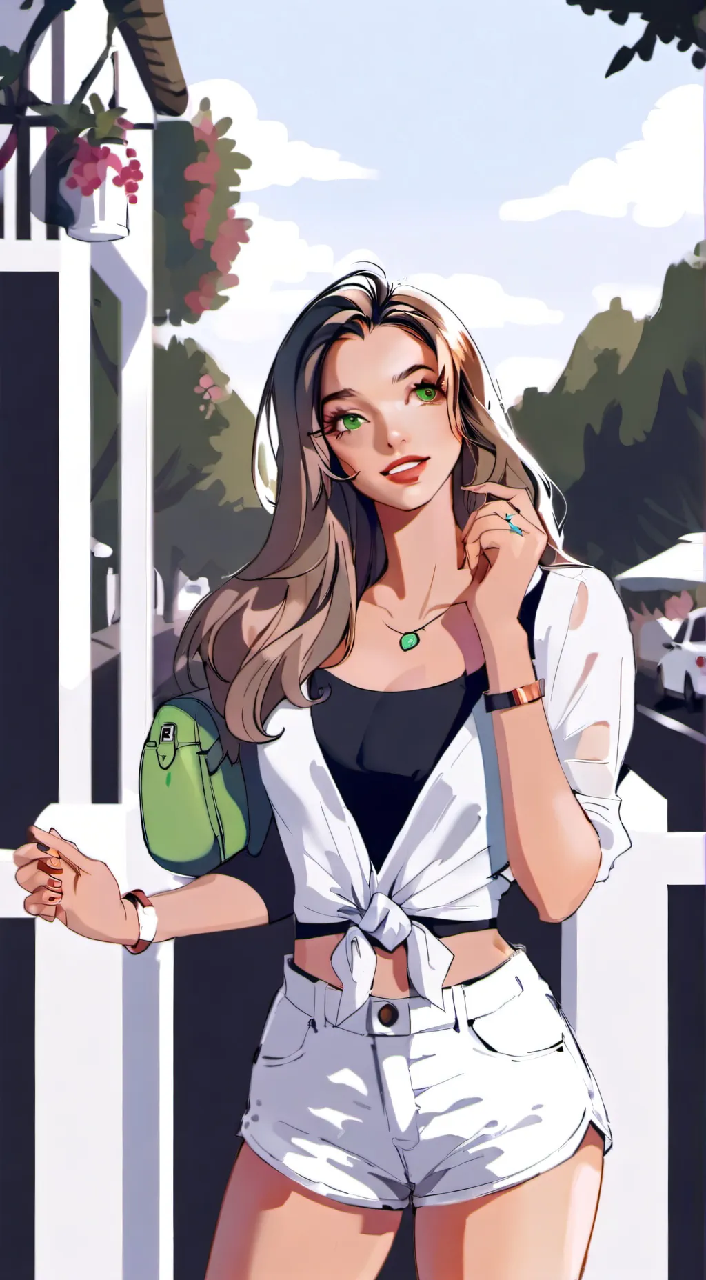 ai character: Angel and alastor  background
