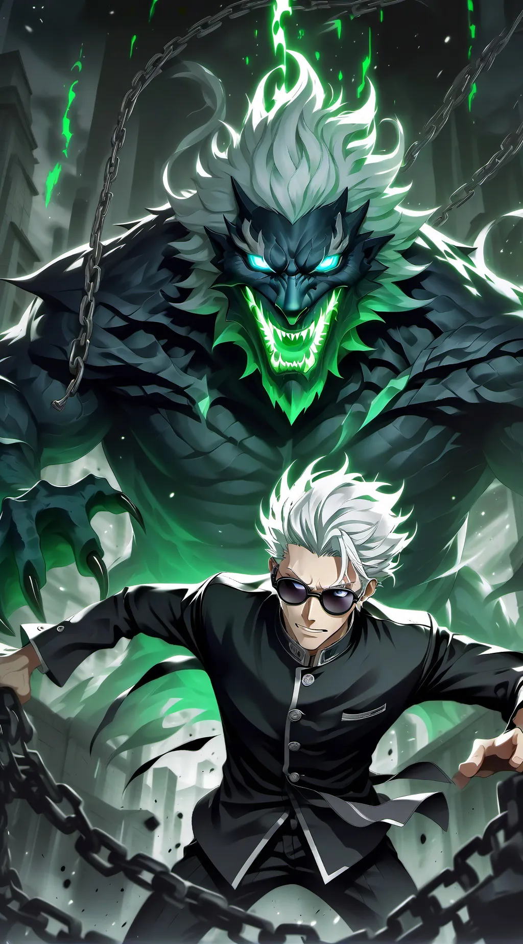 ai character: Satoru Gojo background
