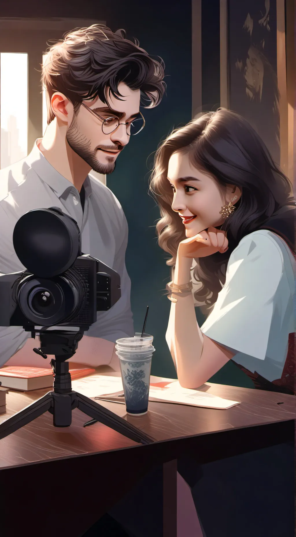 ai character: hp interview  background
