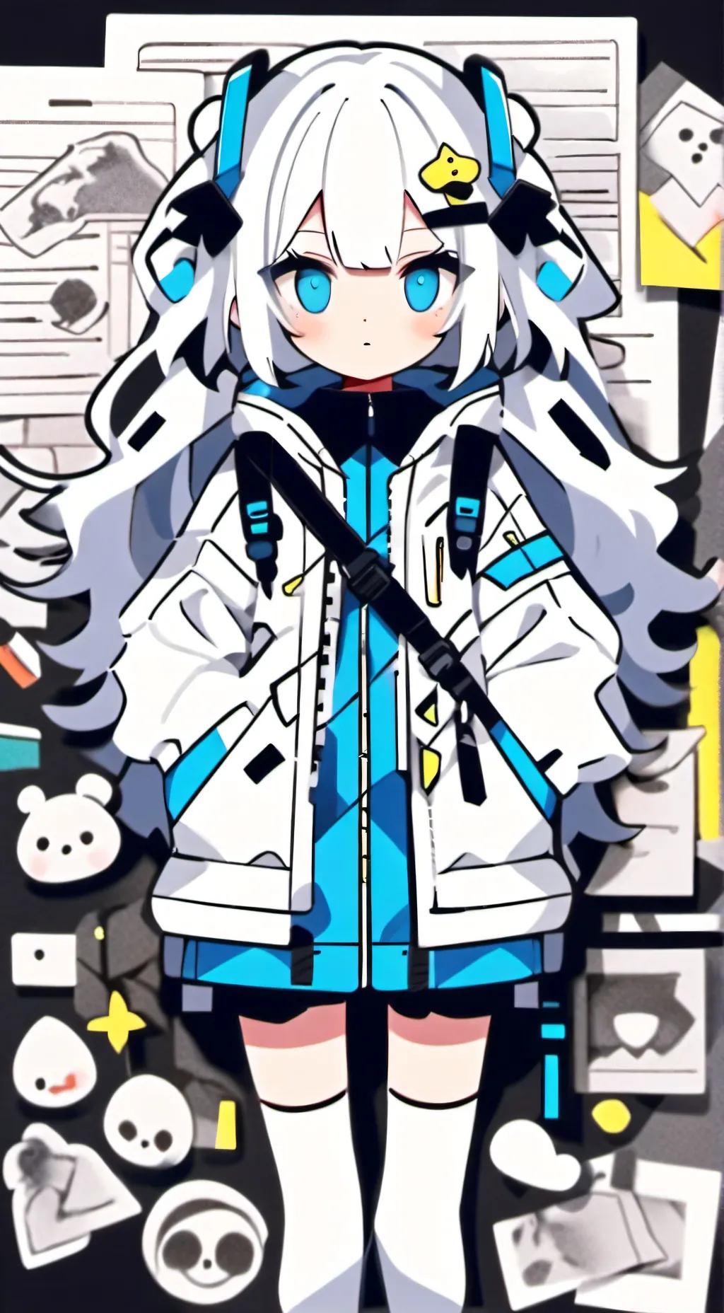 ai character: MHA zoom call  background