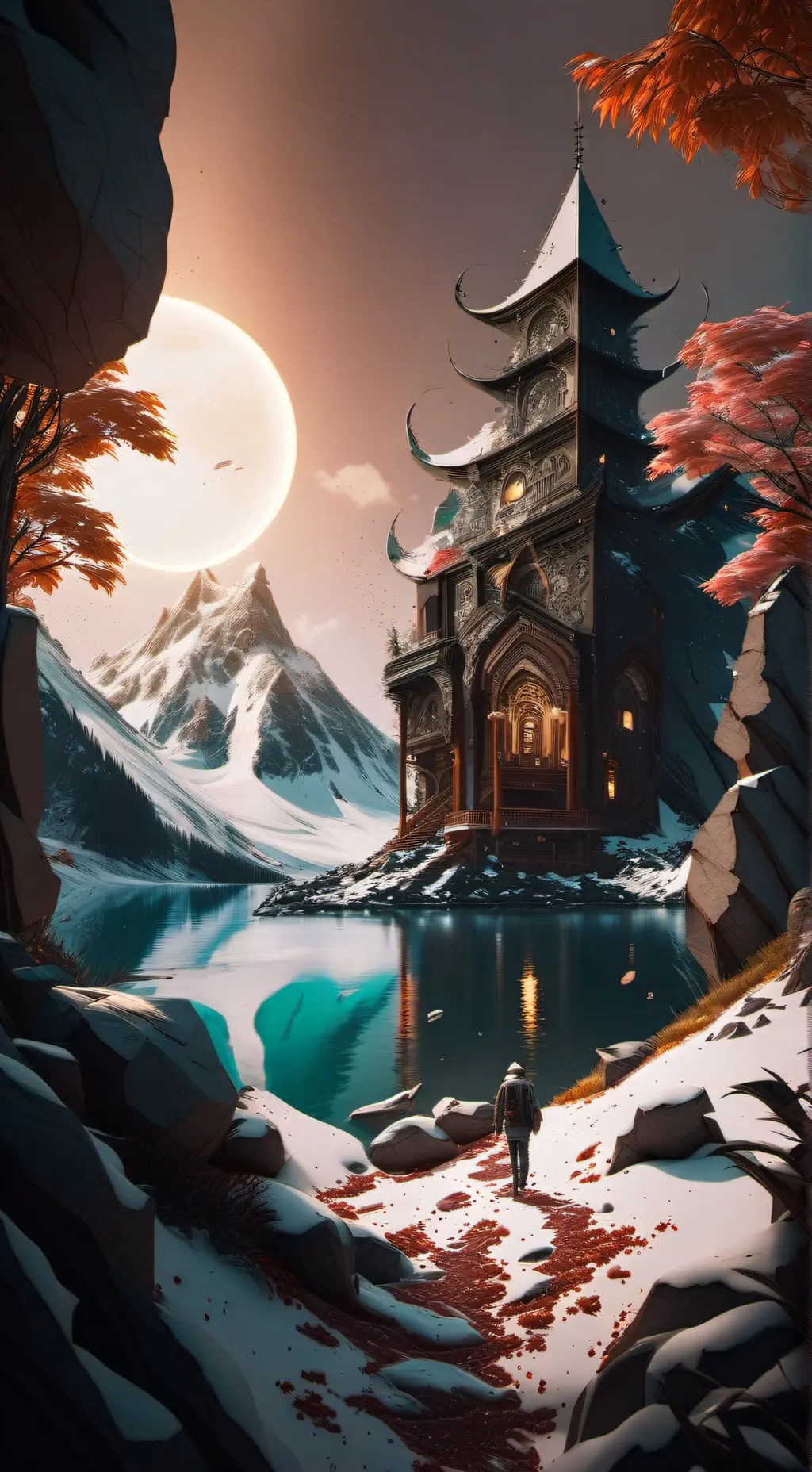 ai character: Chinese restaurant background