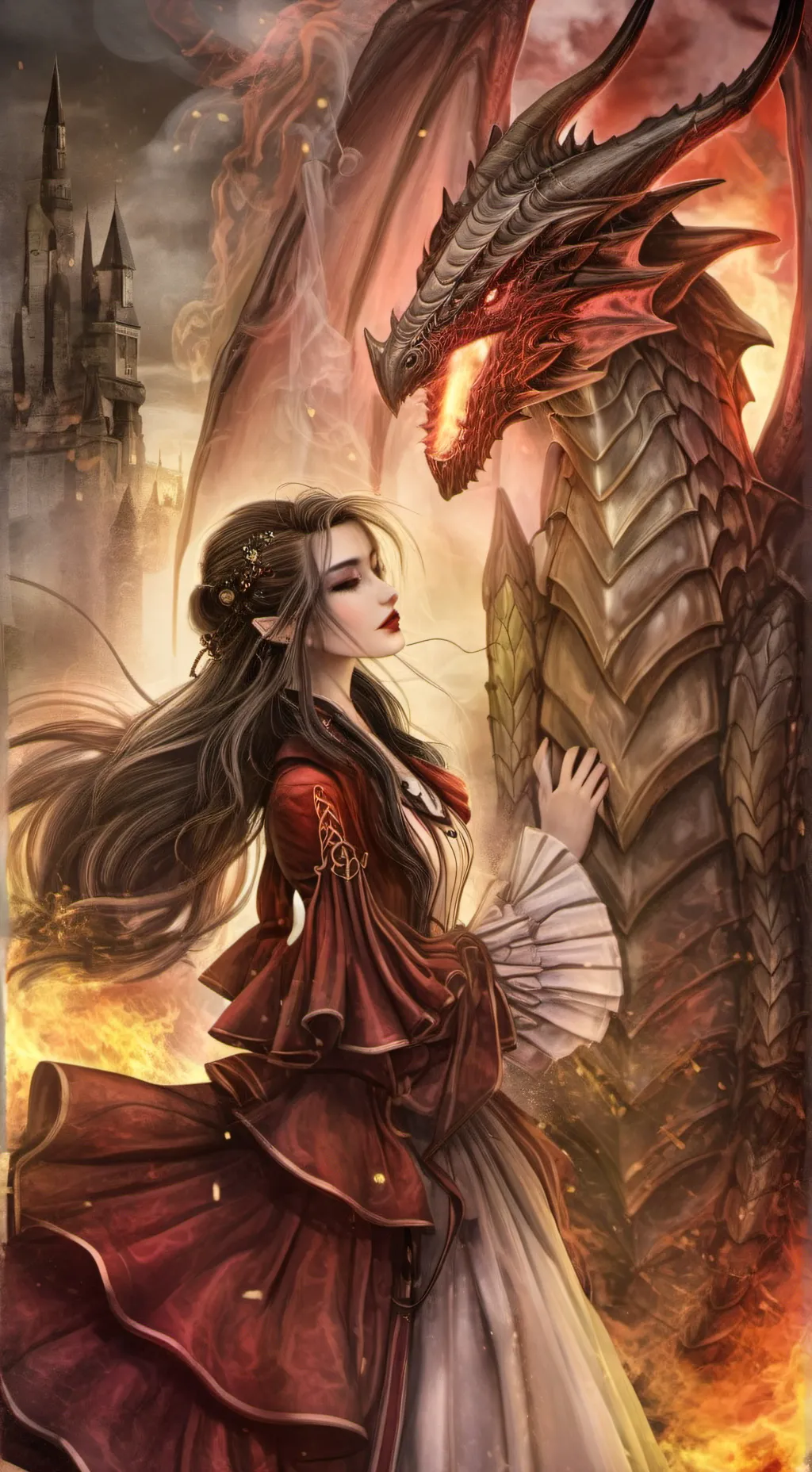 ai character:  dragon club  background