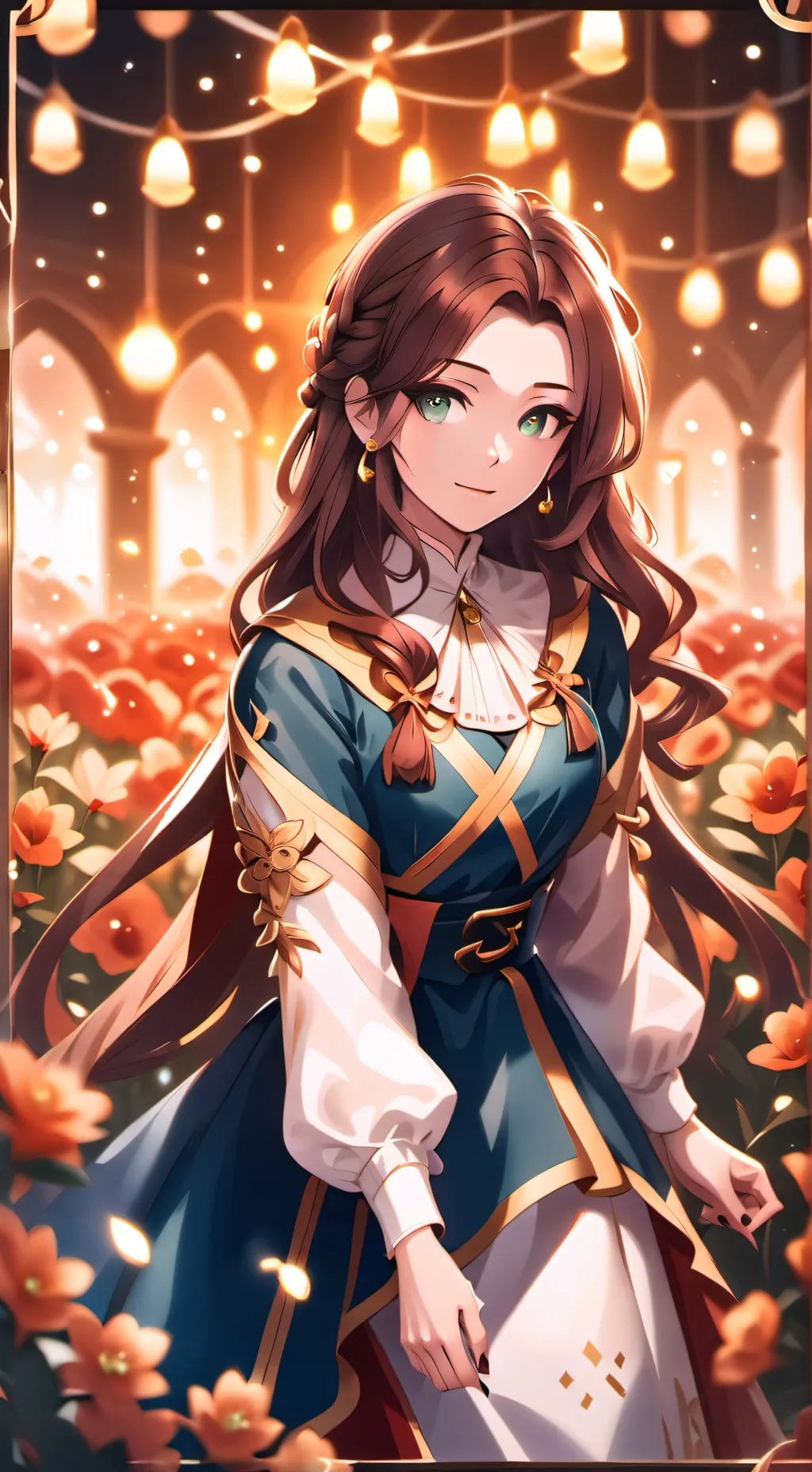 ai character: Luana💜🤍 background