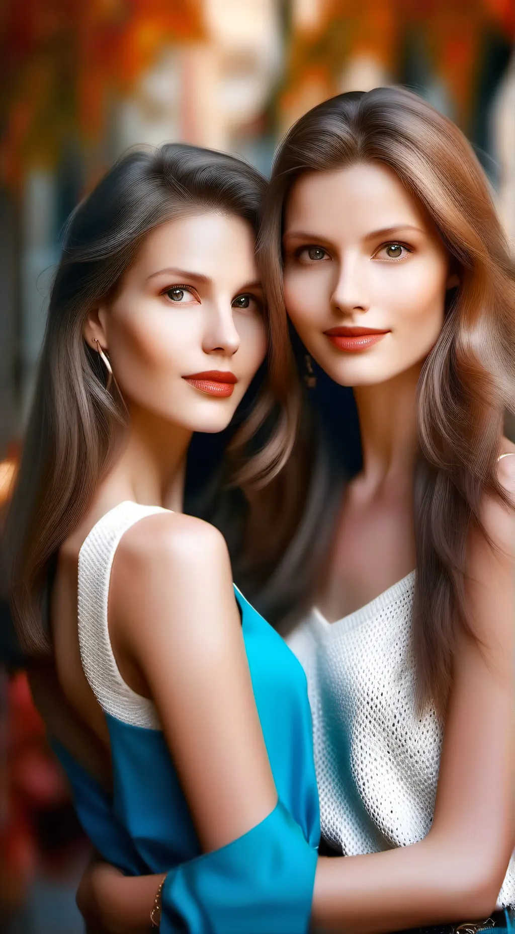 ai character: Paola e Sara  background