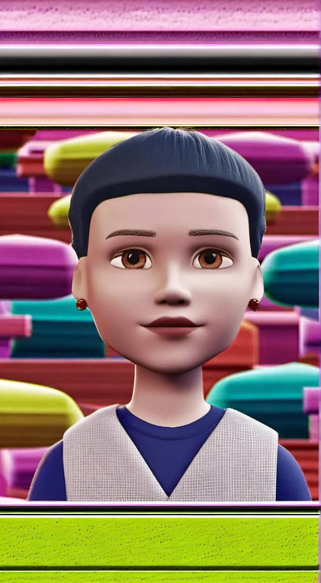 ai character: Squid game 3 background