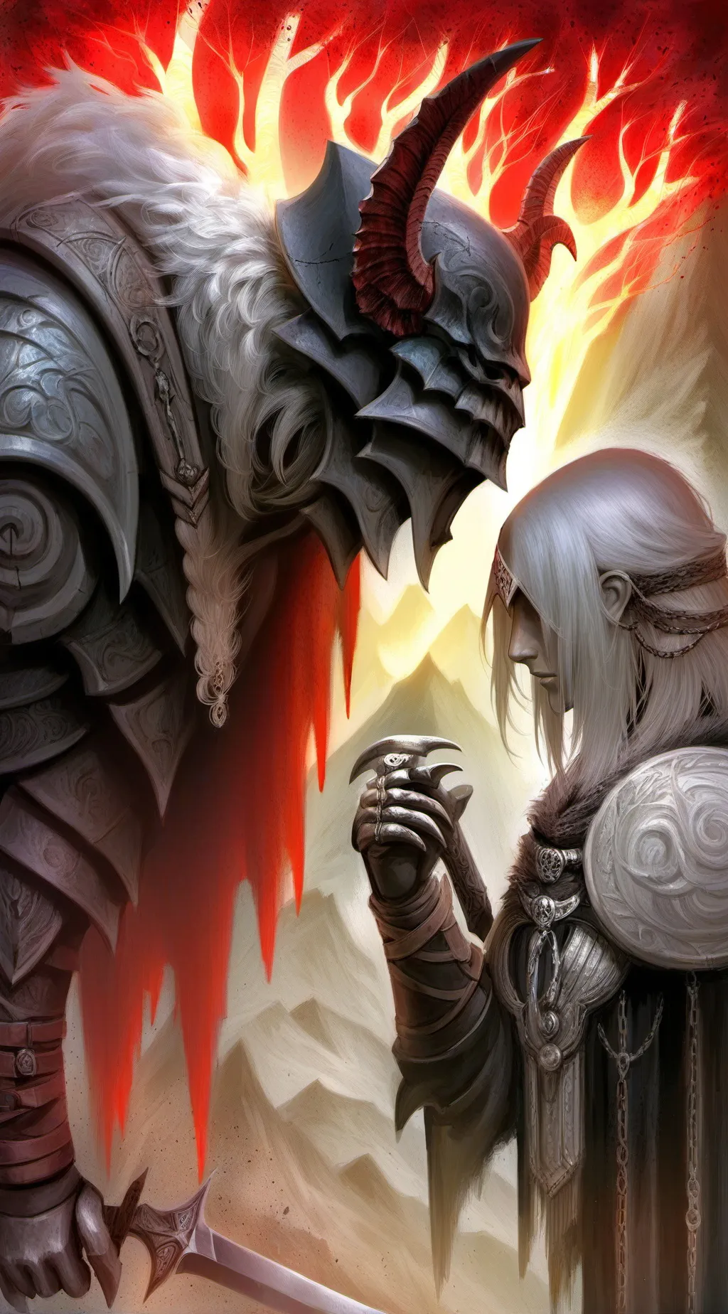 ai character: demon king background