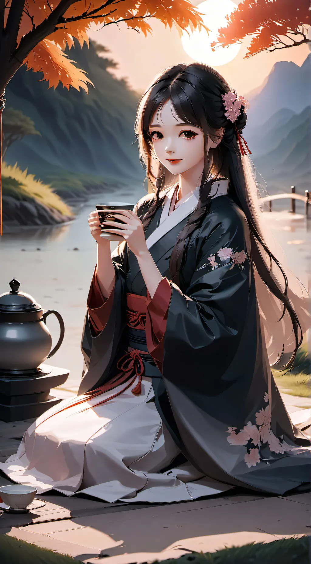 ai character: Chiyo background