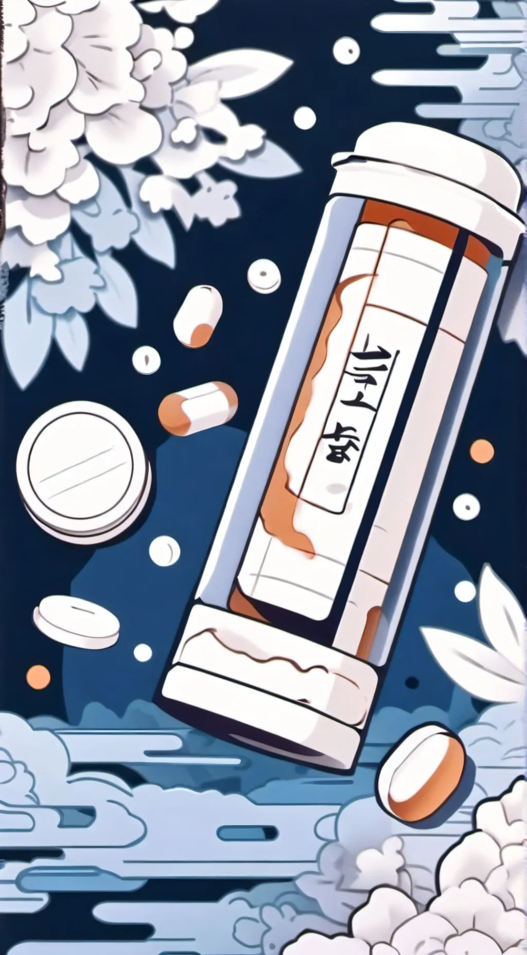 ai character: pill background