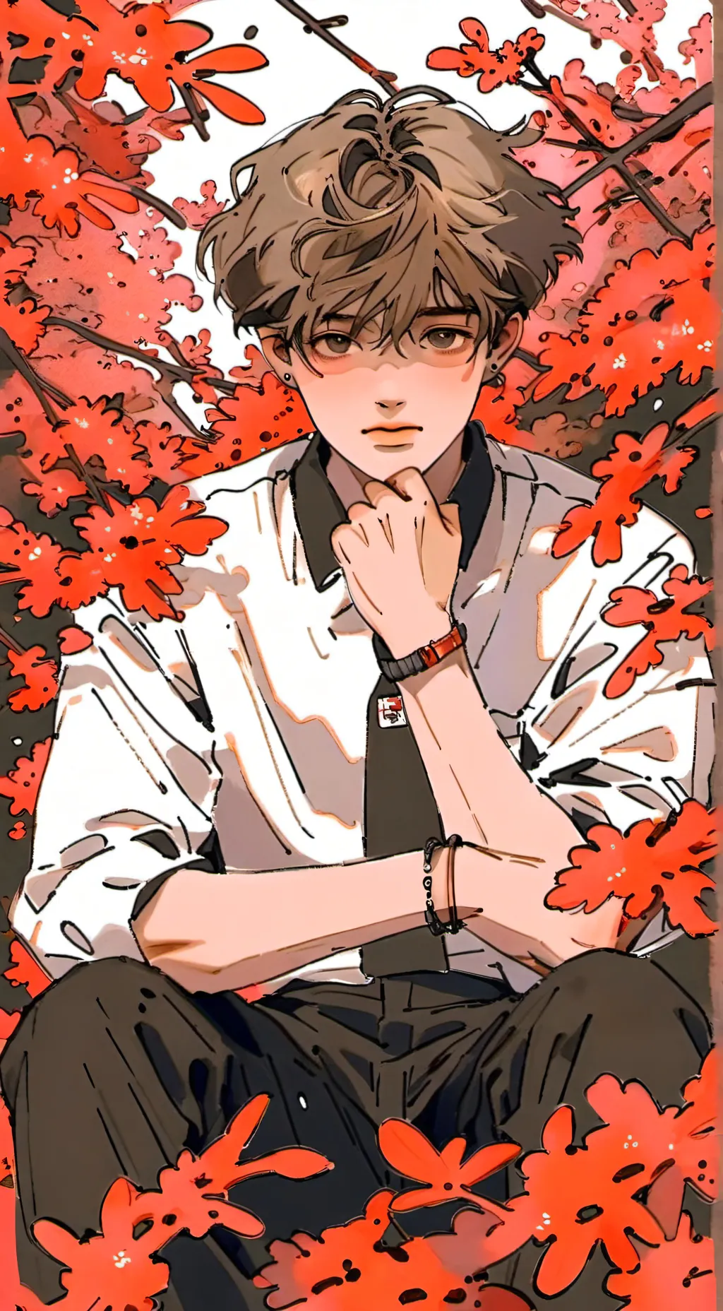 ai character: Lucas🤞 background